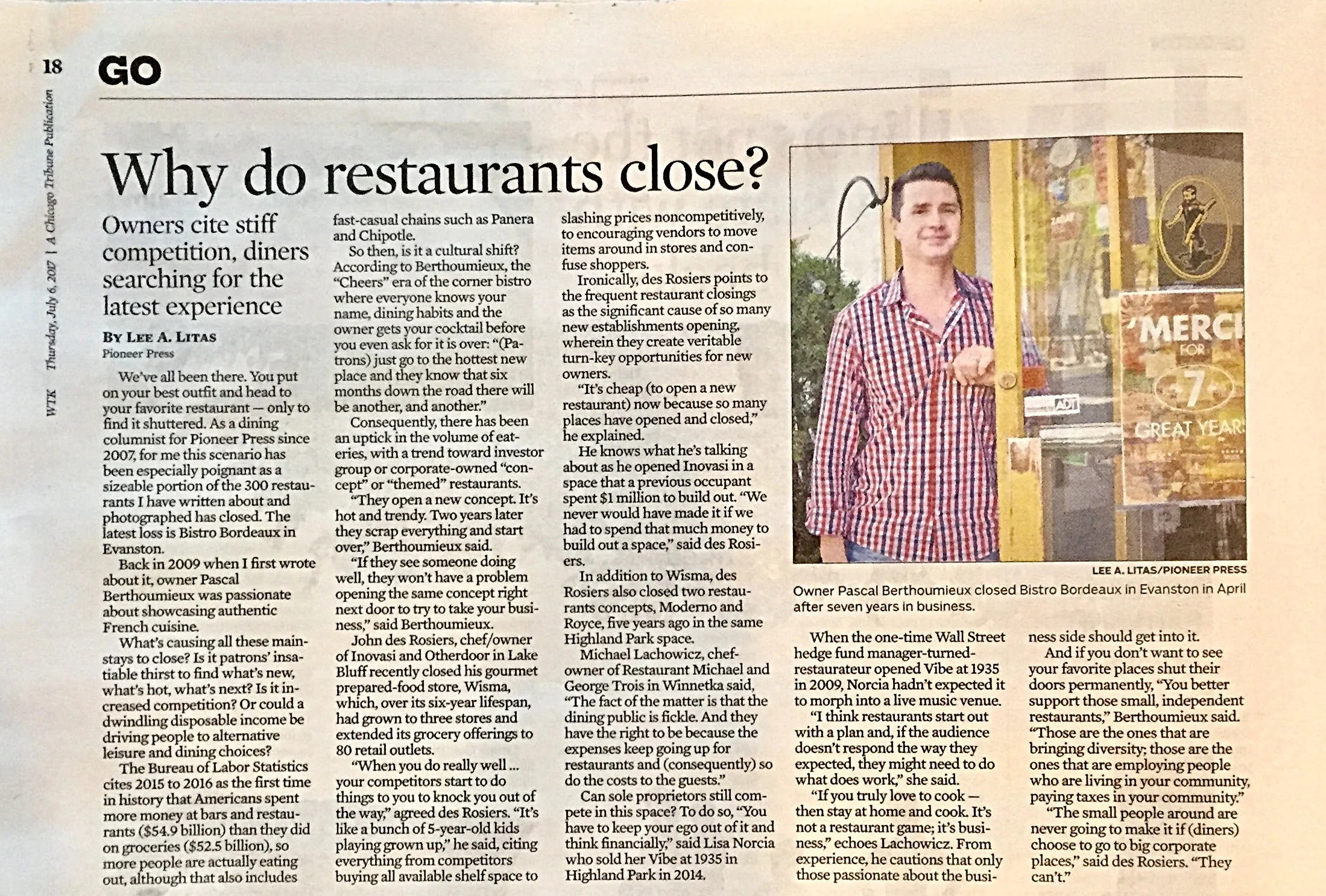 Why do restaurants close?