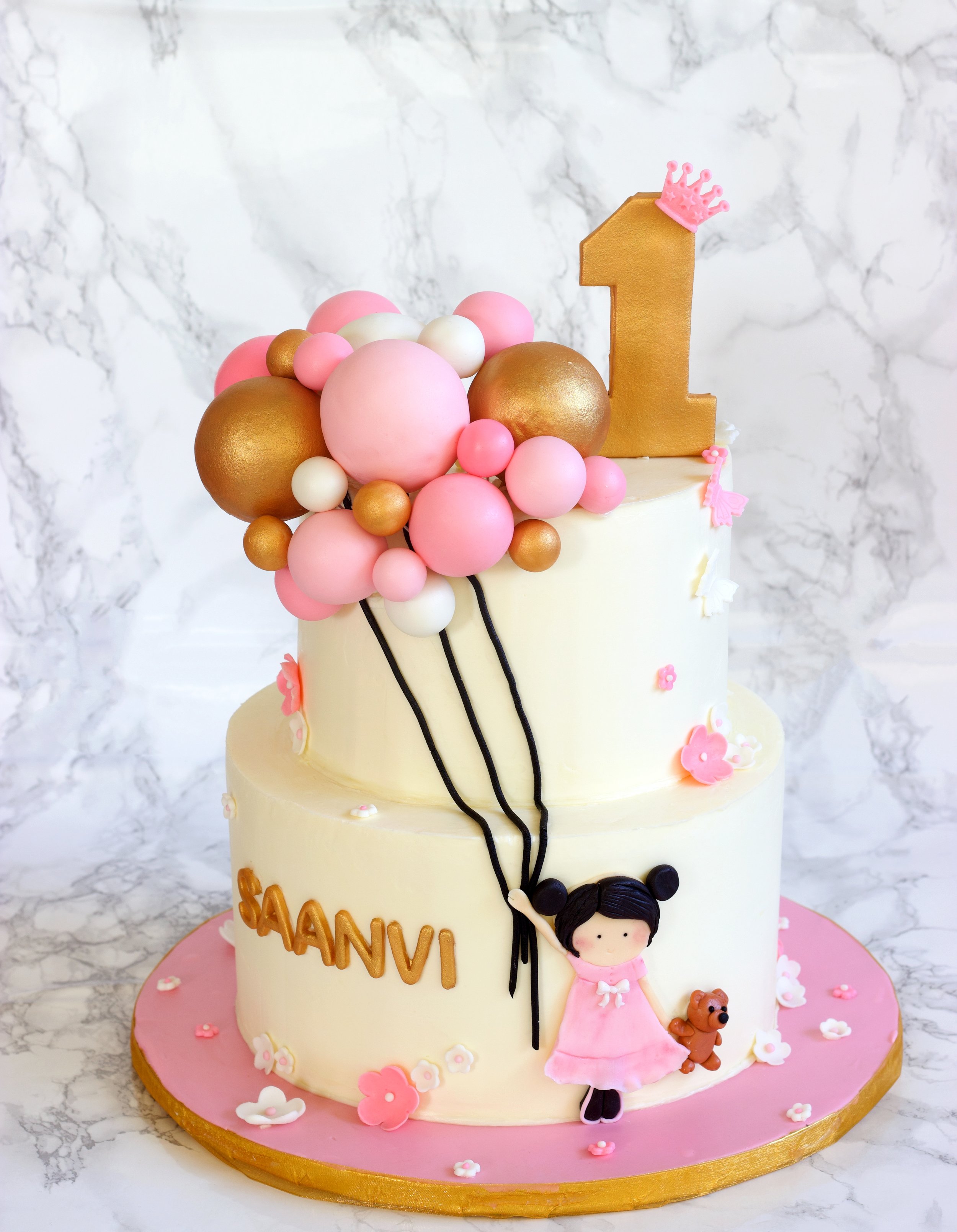 Balloon Themed Birthday Cake