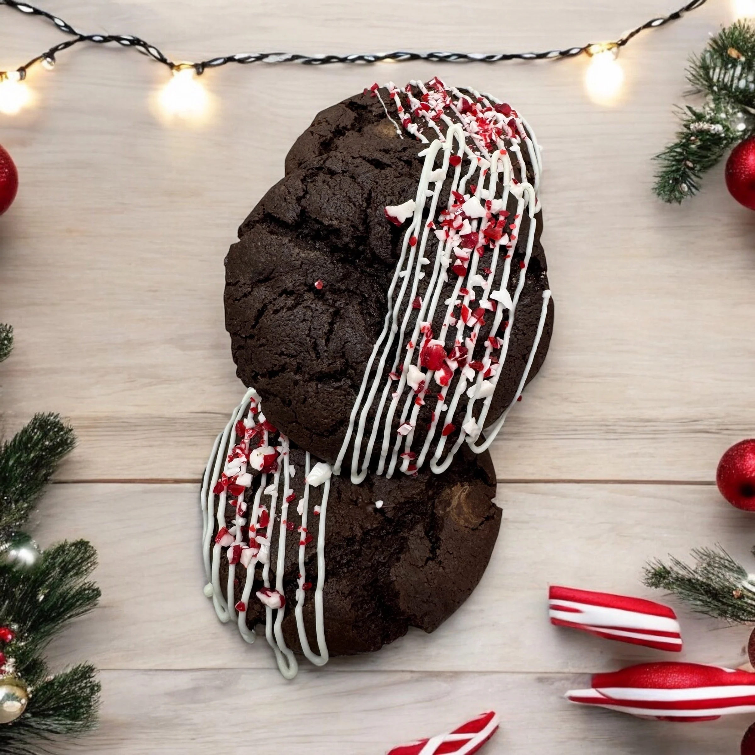 Dark Chocolate Peppermint Cookies - available for limited time till Feb 1st