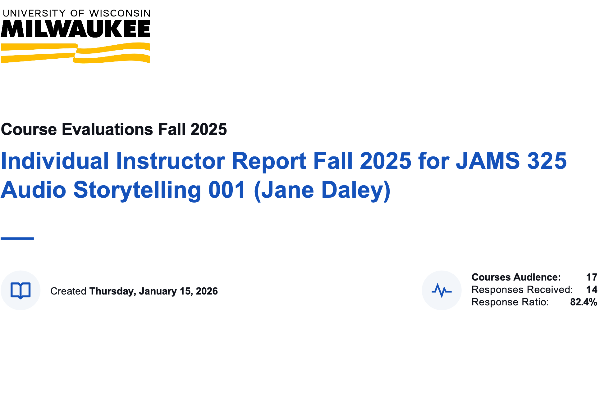 Fall 2025 Audio Storytelling