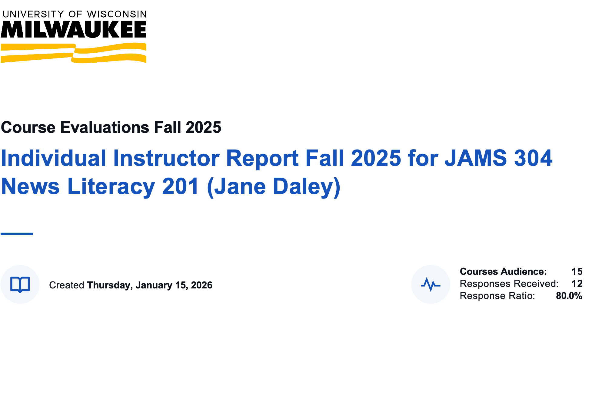 Fall 2025 News Literacy