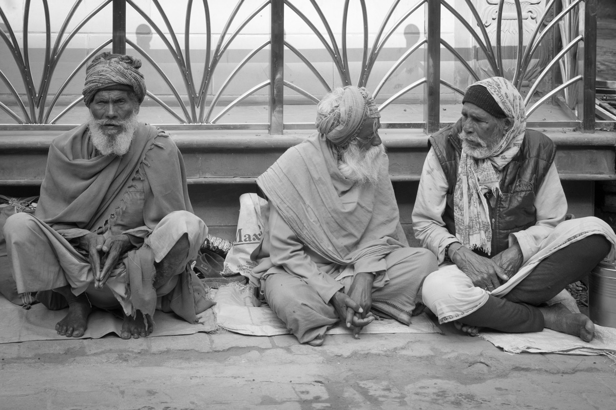 Holy Men Along the Ganges, India