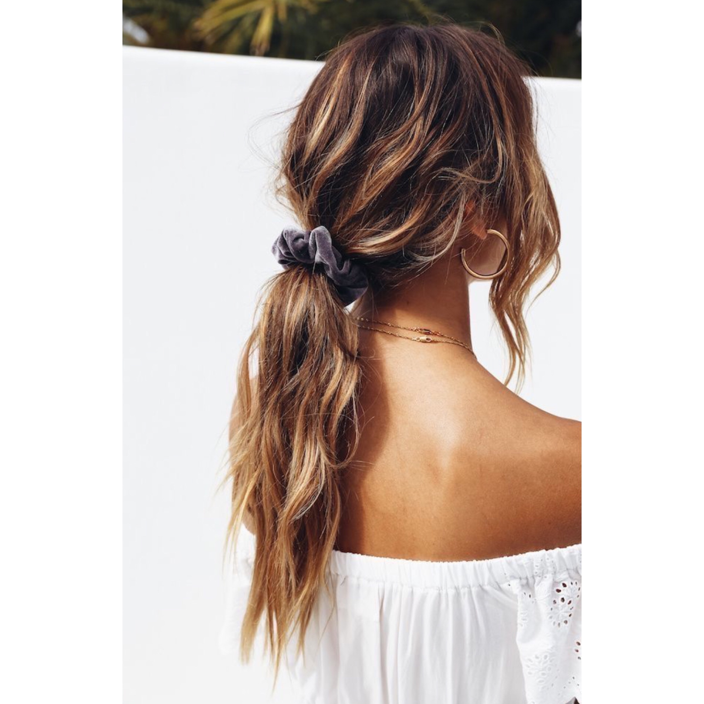 Self Made Hair Scrunchie GREY — Soho Style Boutique