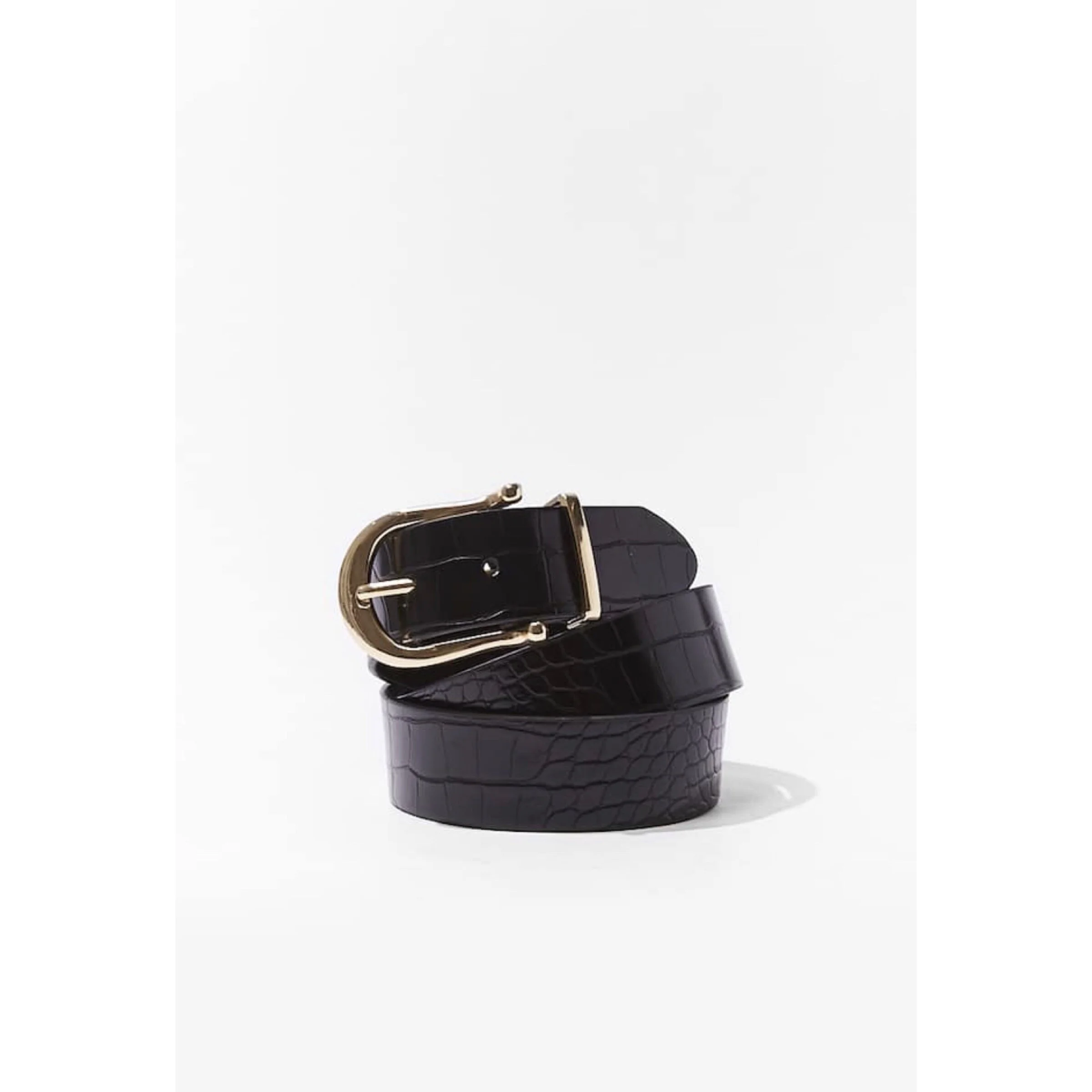 Faux crocodile deals belt