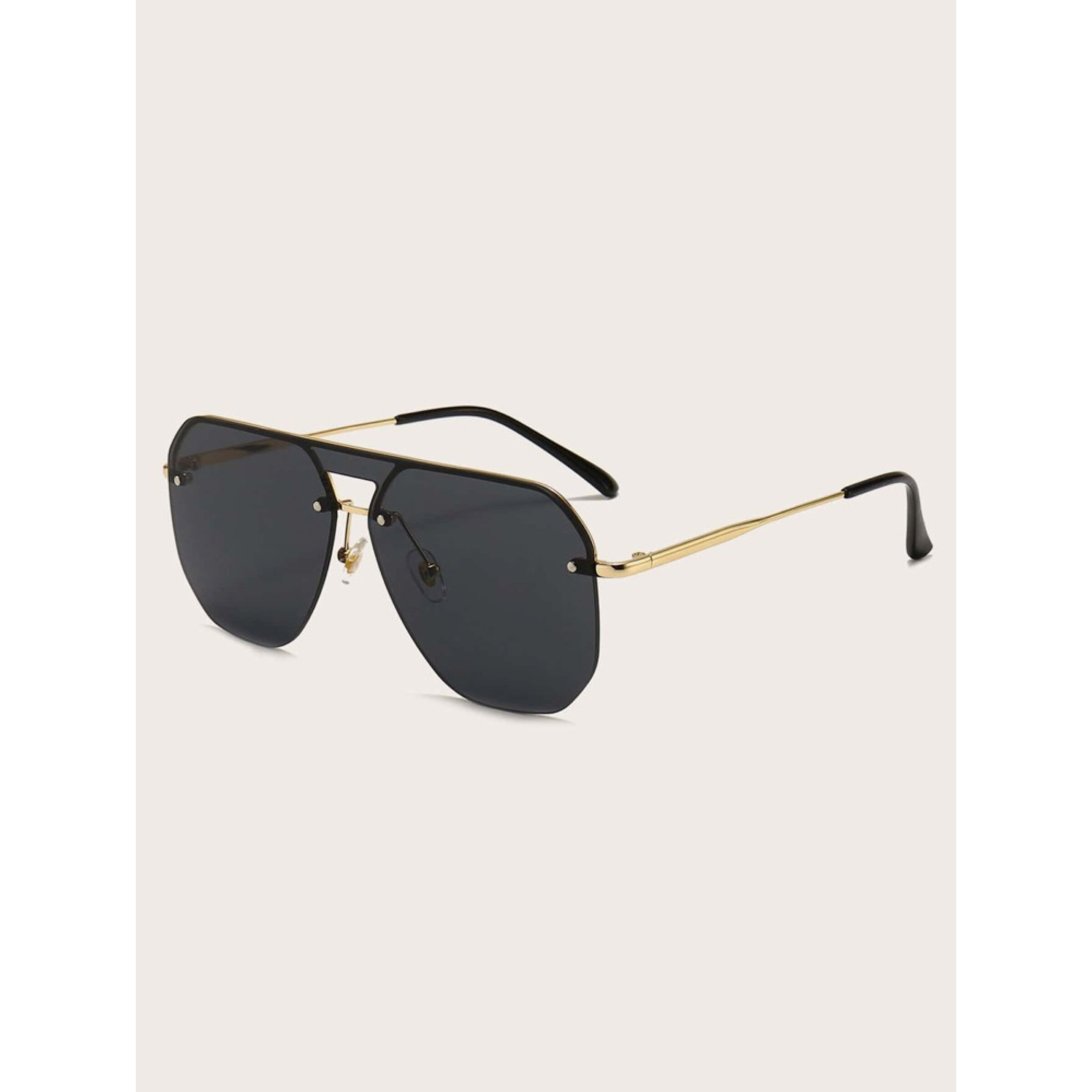 Frame Of Reference Black Aviator Sunglasses — Soho Style Boutique
