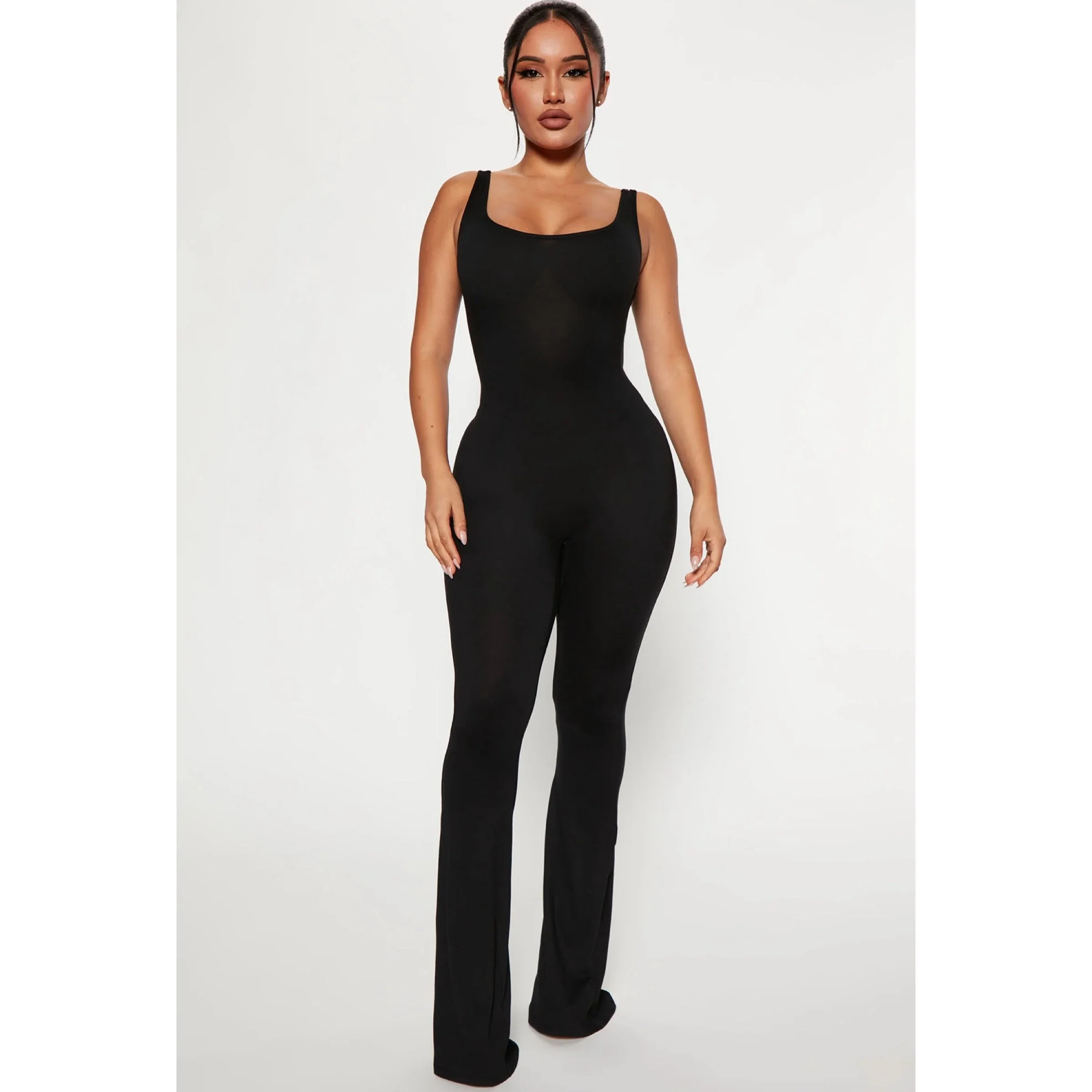 Enticing endeavors black jumpsuit on sale
