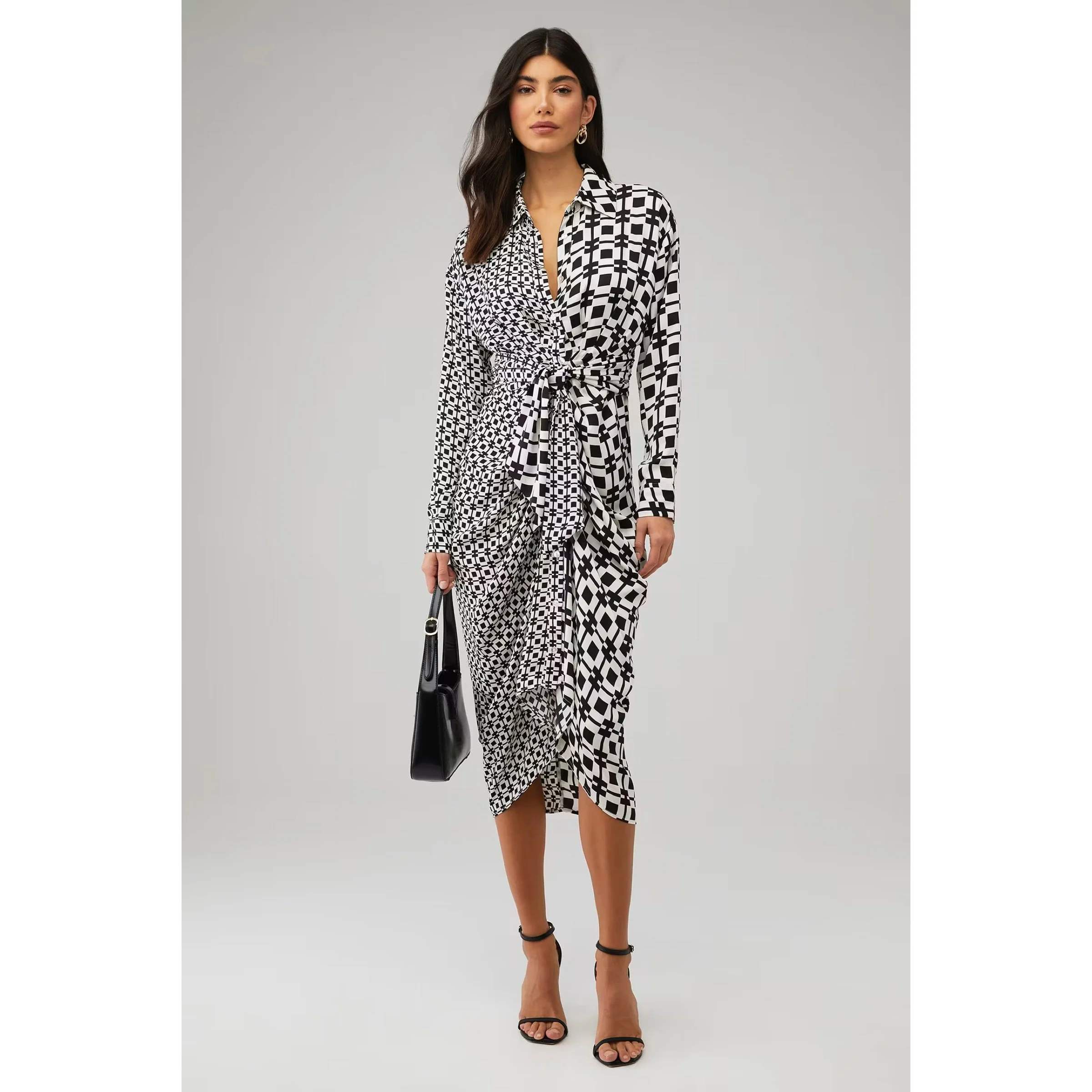 Steve Madden Sula Dress Wrap Midi Dress  Soho Style Boutique