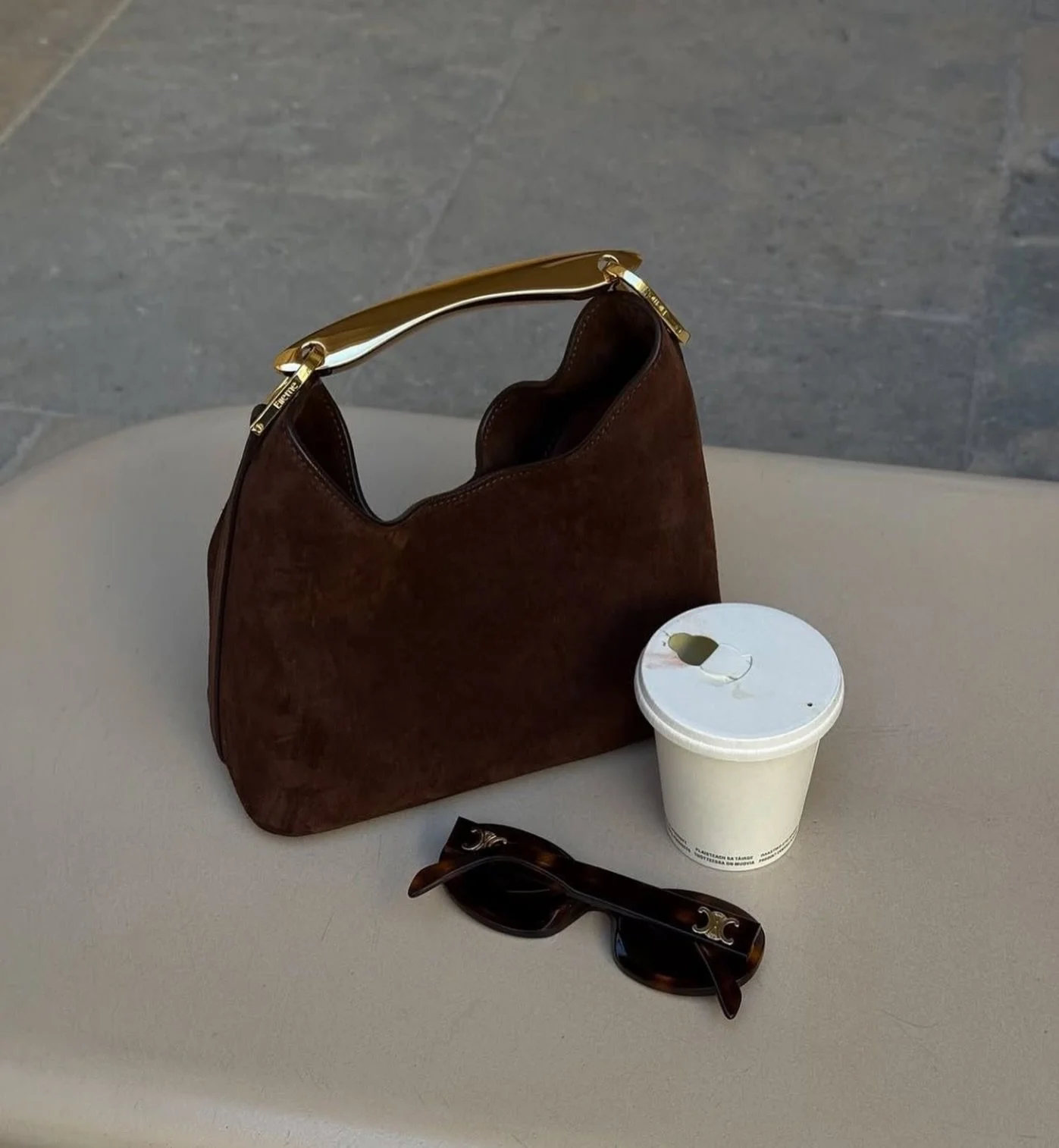 The finishing touches 🤎 // &lsquo;suede satchel handbag&rsquo; - online now! #linkinbio👆