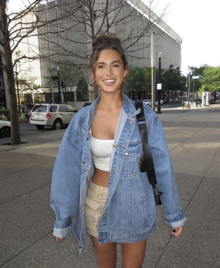 Transitional styles for your wardrobe 🖤 >> KATINA buckle denim mini skirt - online now! #linkinbio