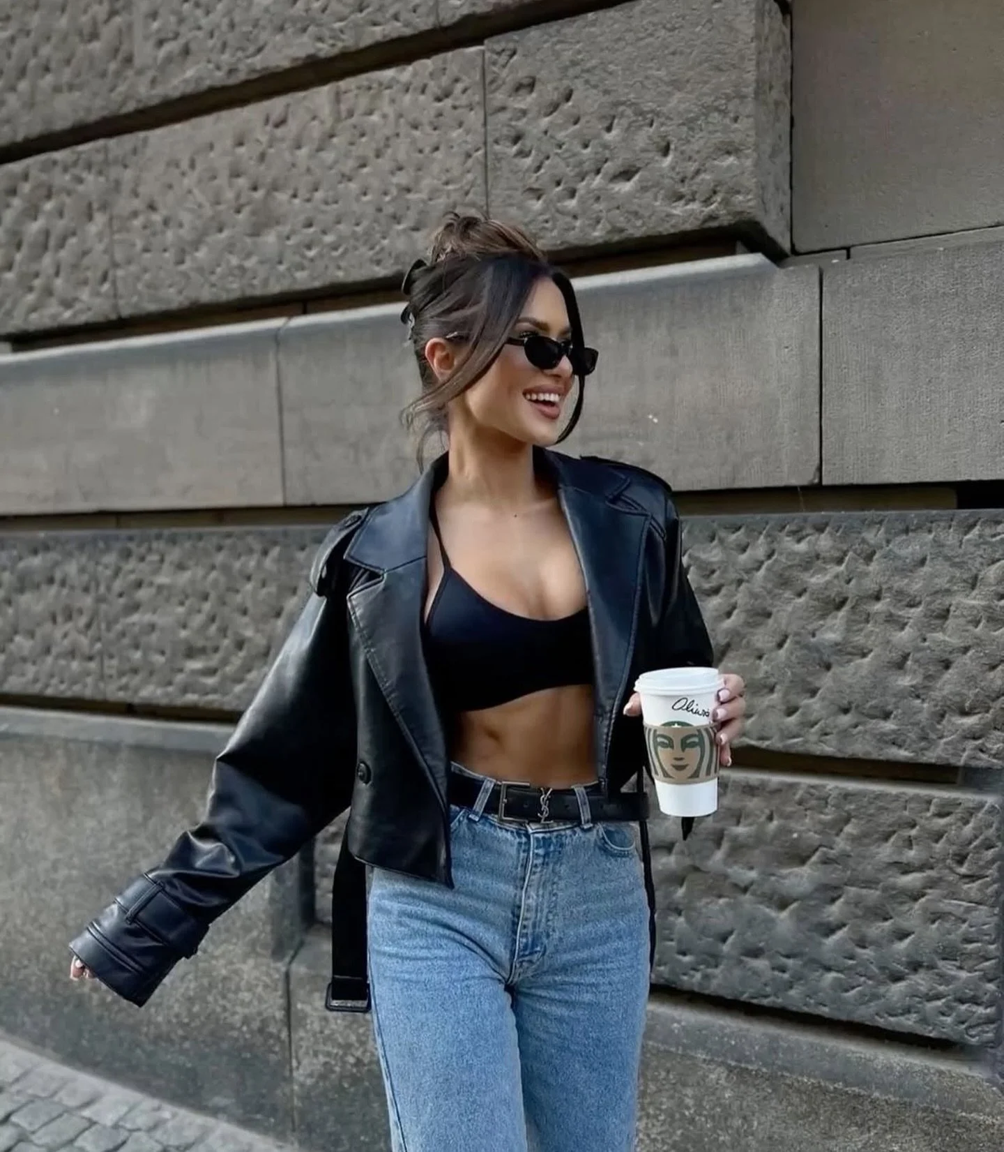 The perfect pair 🖤 // EAST COAST denim straight leg jeans #linkinbio☝️