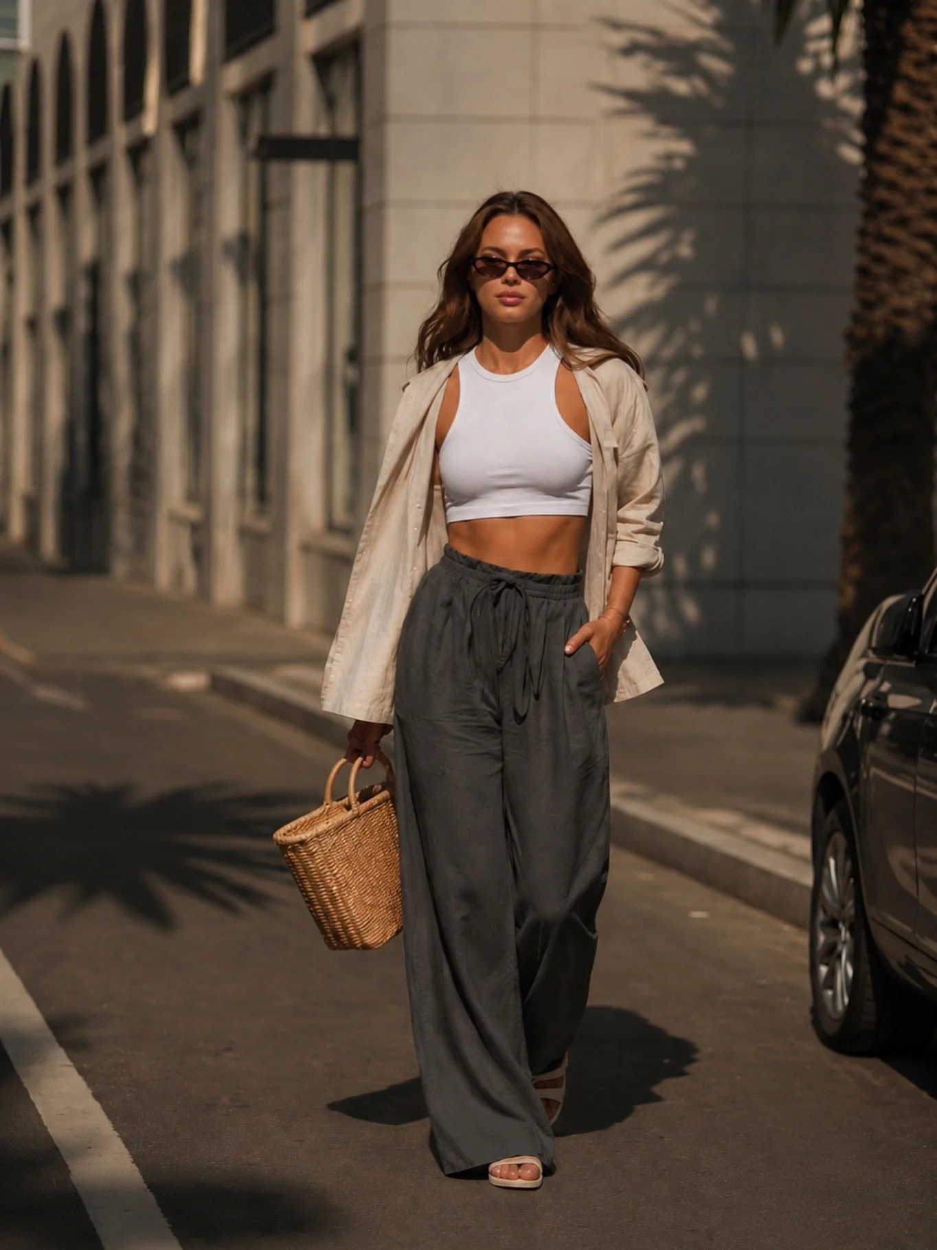 Summering in our &lsquo;Brielle Paperbag Waist Pants&rsquo; >> www.shopsohostyle.com #linkinbio
