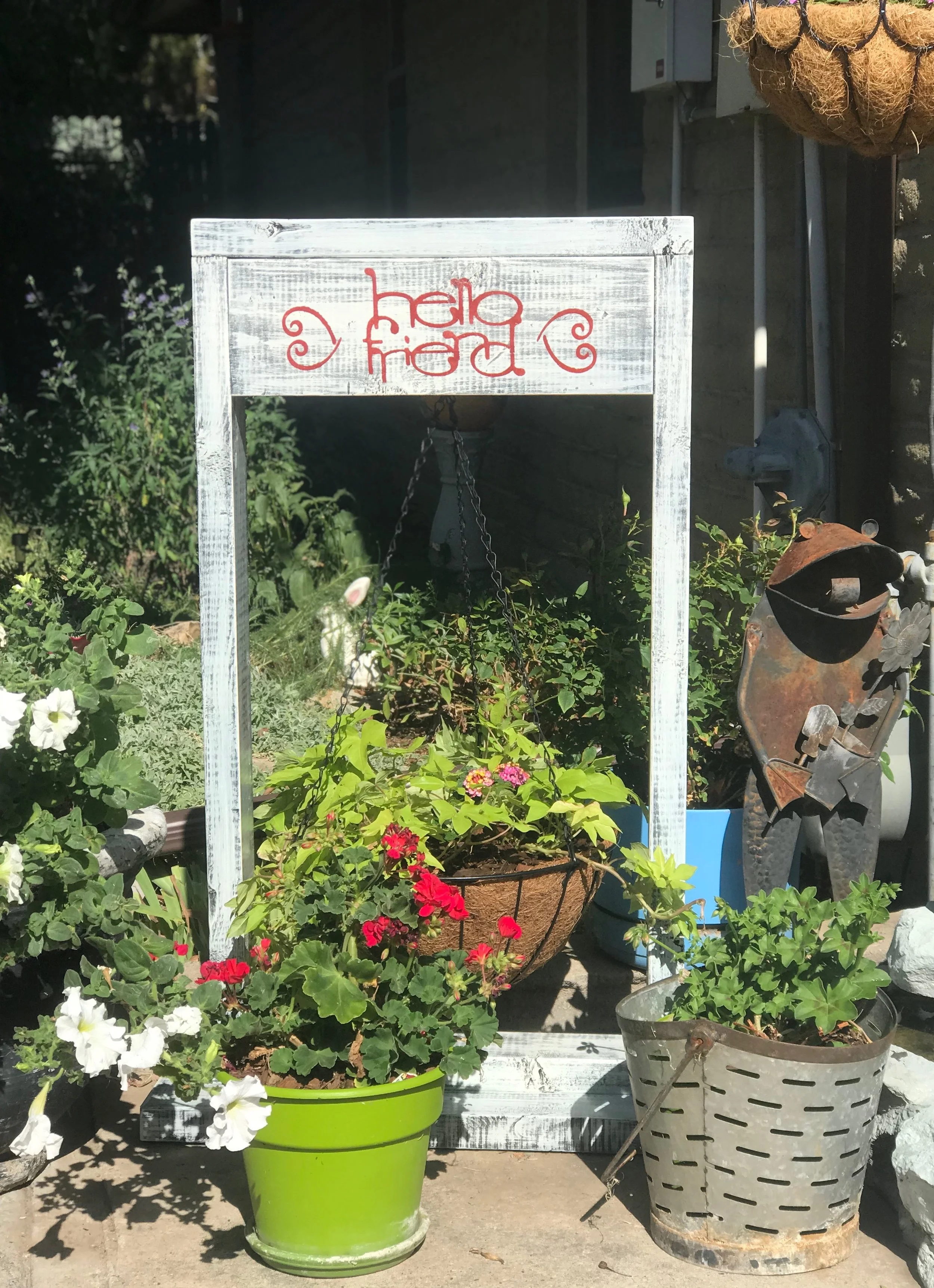 Custom Porch Hanging Plant Sign