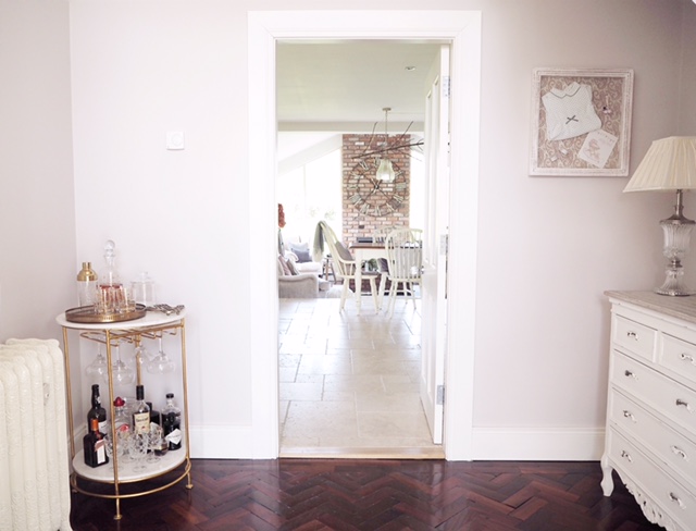 The parquet flooring was reclaimed from Fleet Street