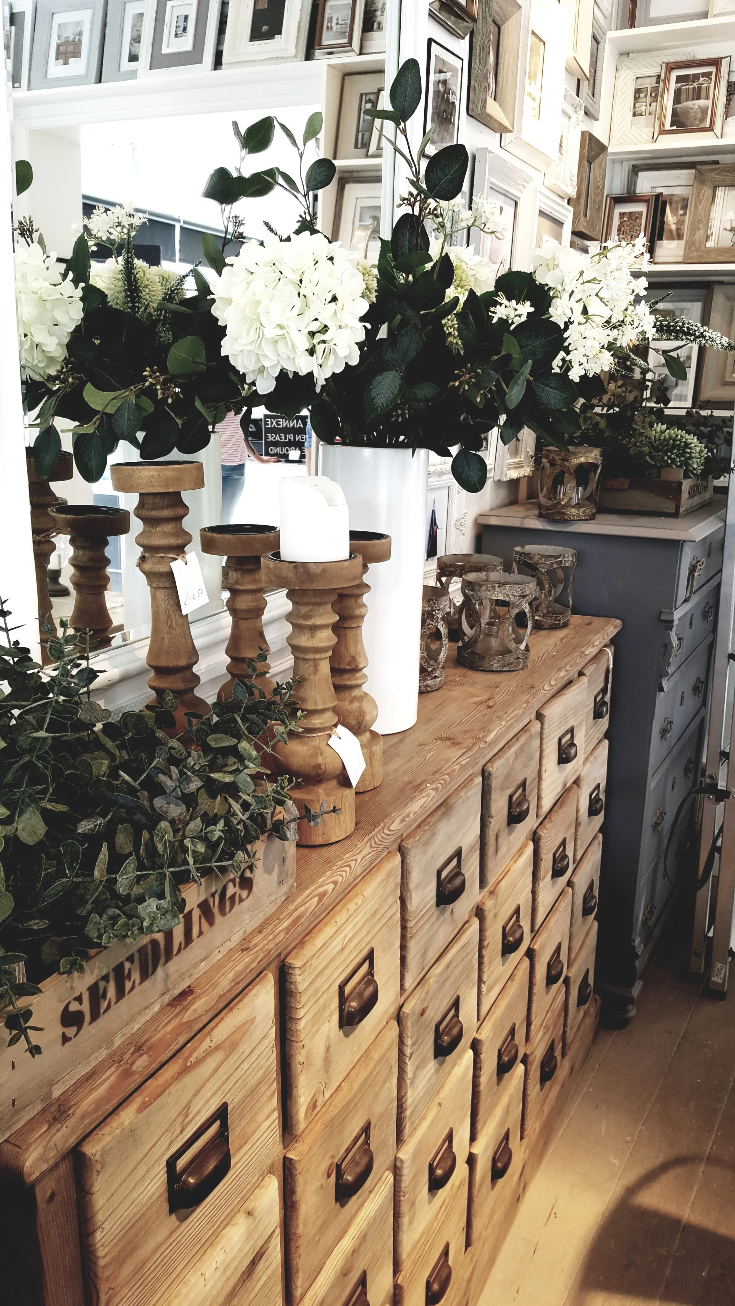 I start mentally moving furniture around my house as soon as I step inside Of Special Interest because I instantly want to buy things like these beautiful drawers