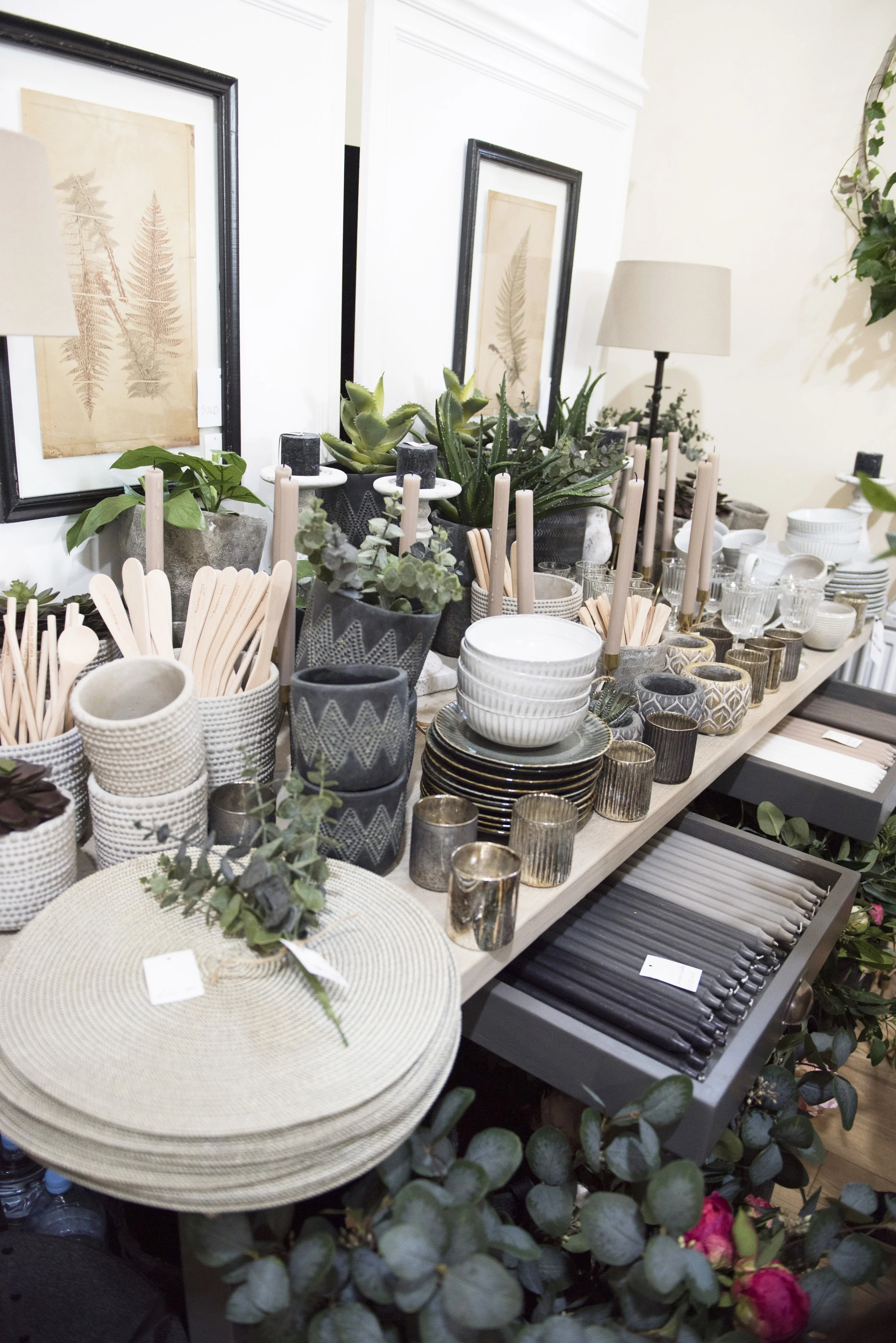 Belinda of Of Special Interest did an amazing job recreating her beautiful Crouch End store in our hall