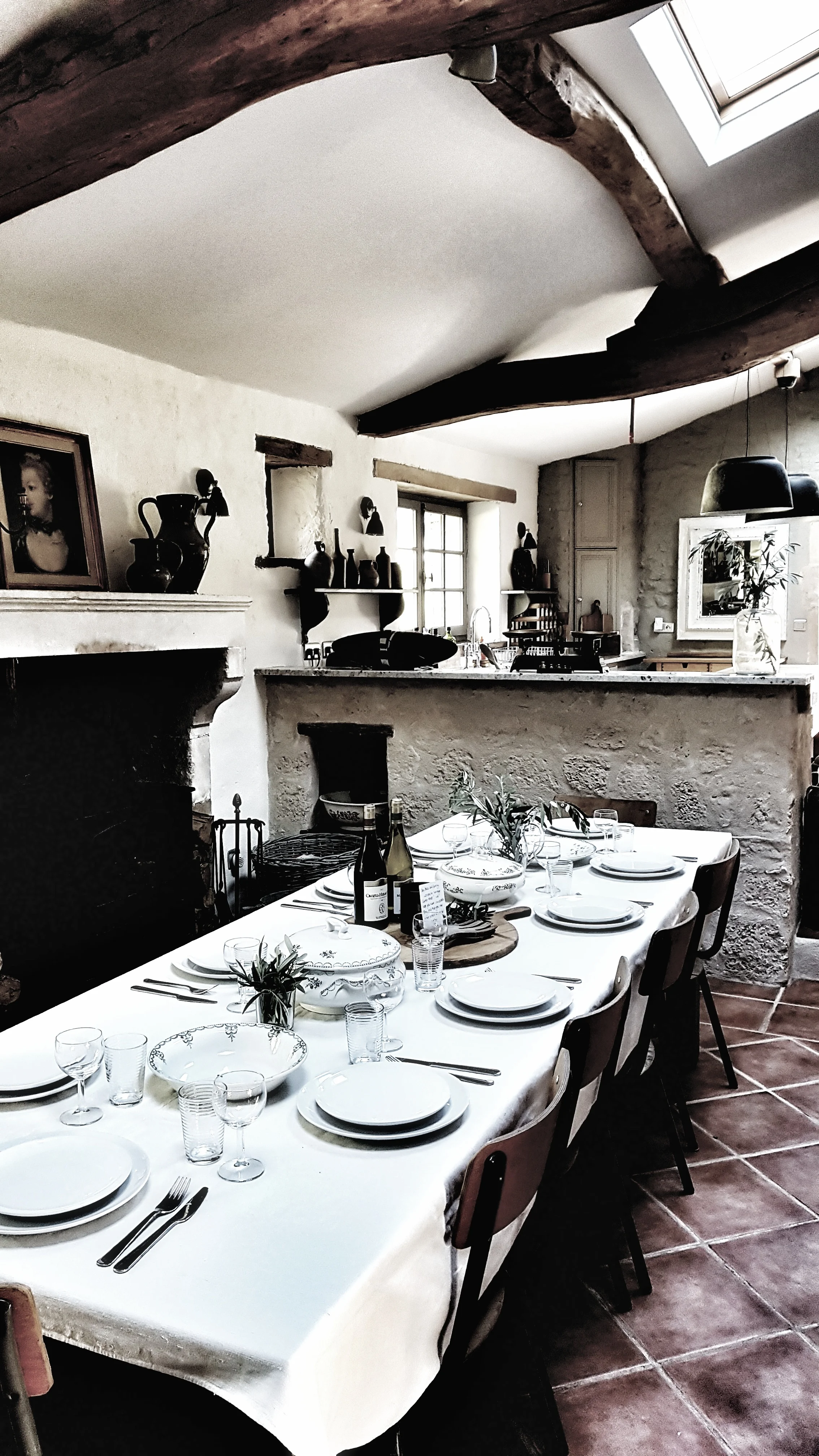 The stunning scene that greeted us when we arrived at the Vintage Curator House.