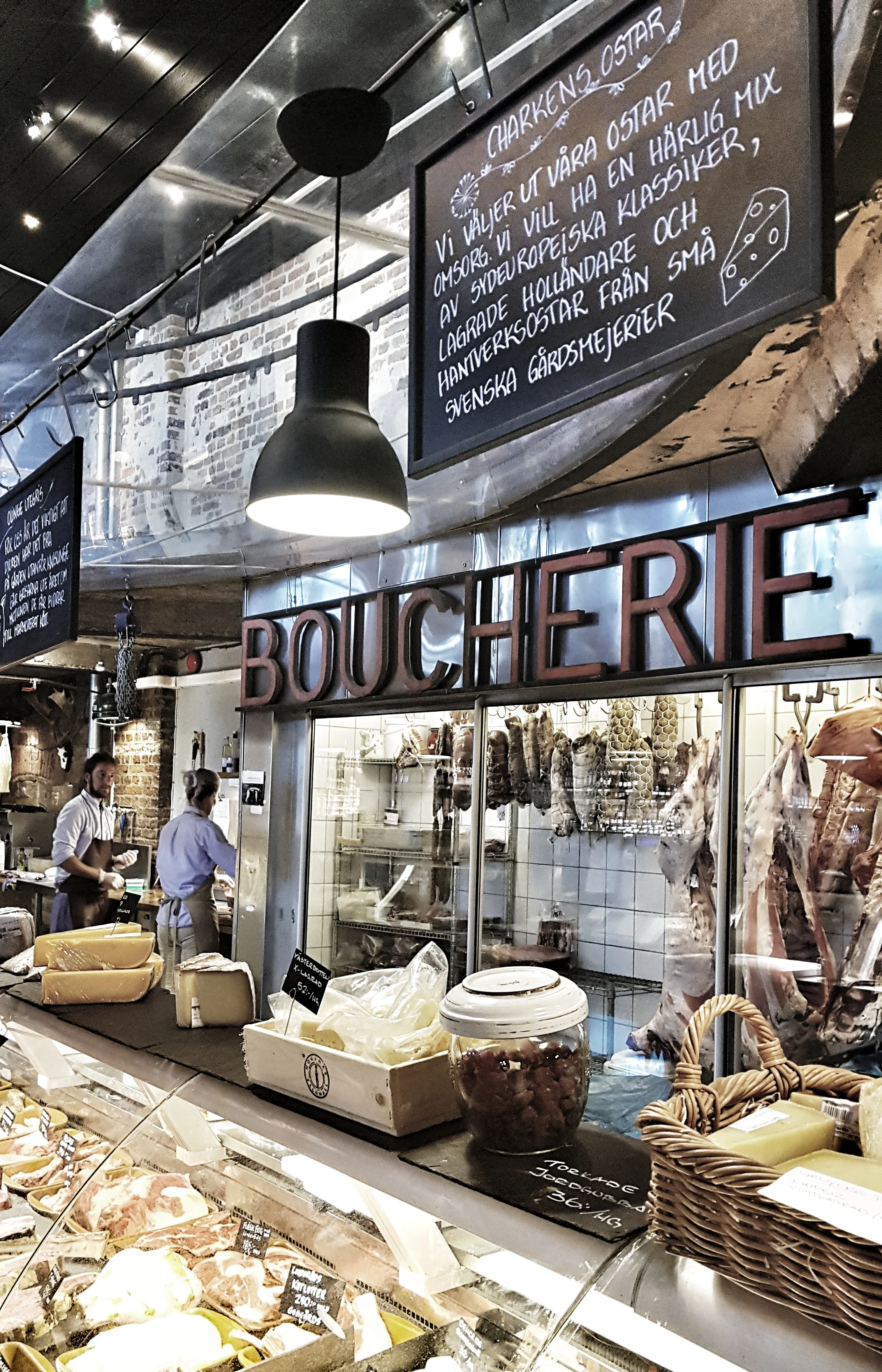 The deli counter at Höganäs Saluhall