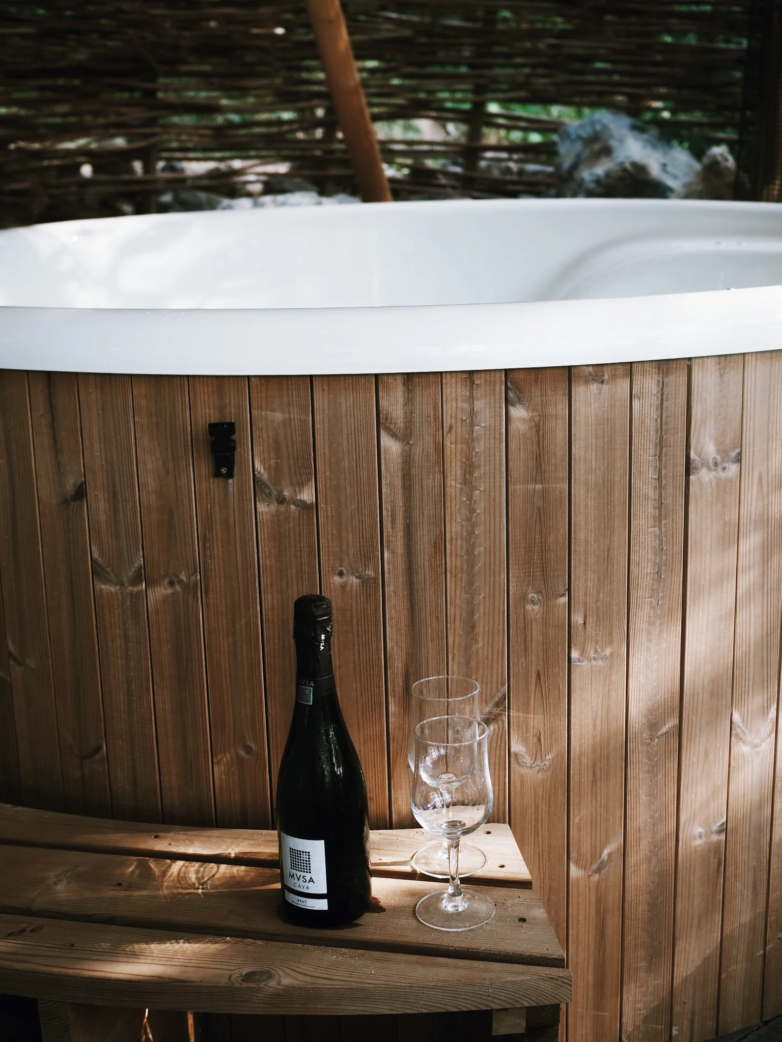 Romantic hot tub for……..5!