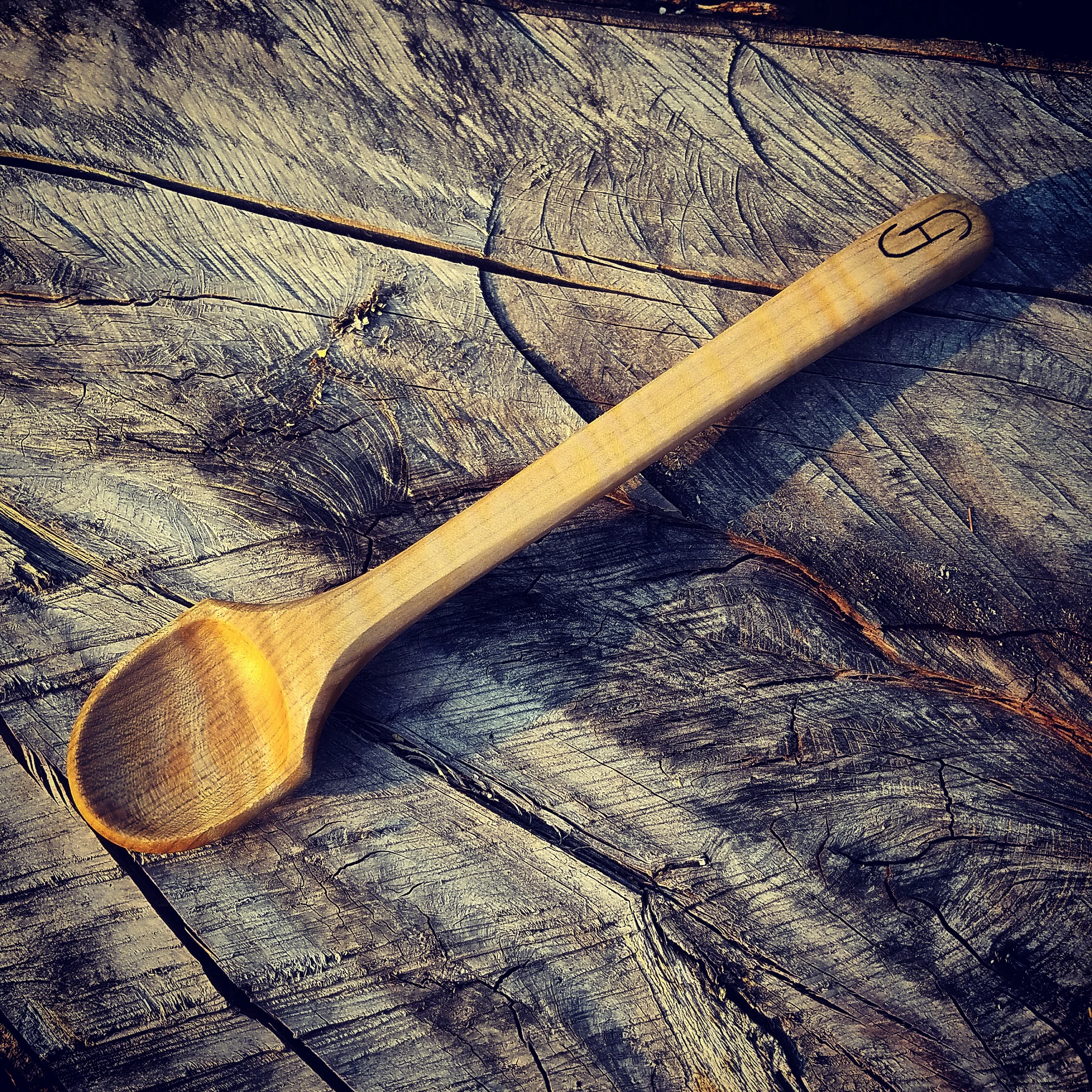 Curly Maple Cooking Spoon