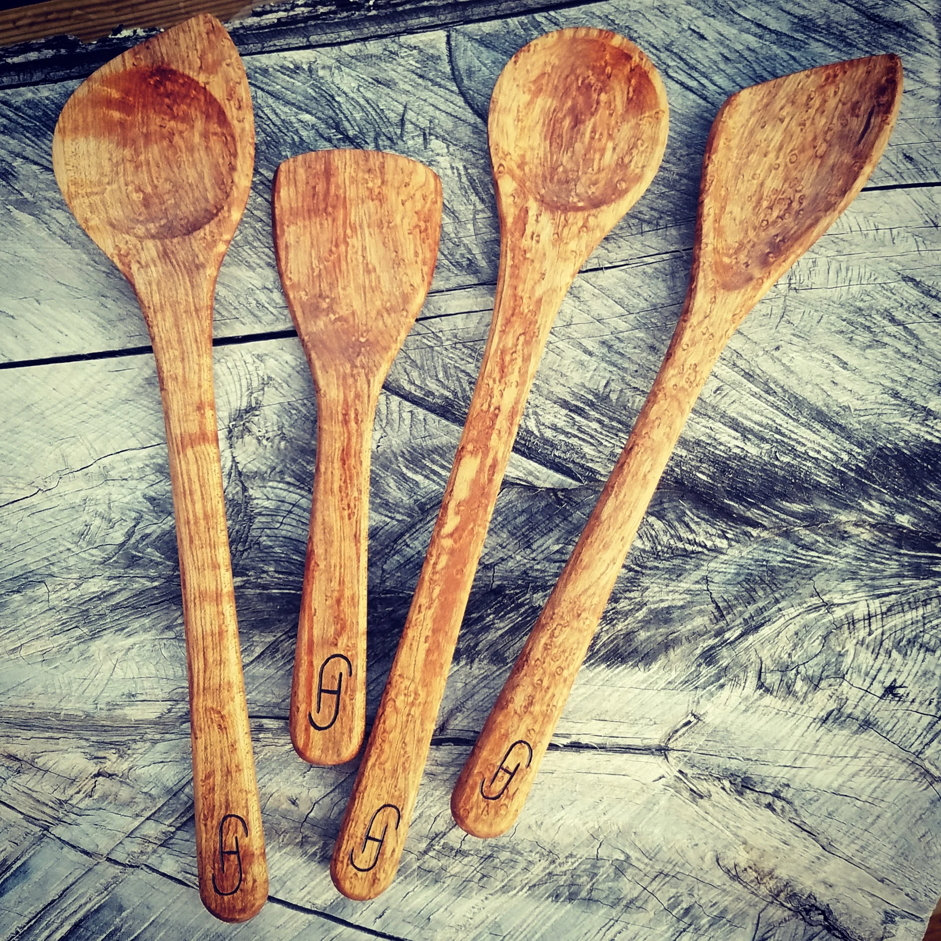 Birdseye Maple Cooking Set