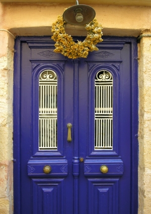 Blue Door in Greece stevetopper.com.jpg