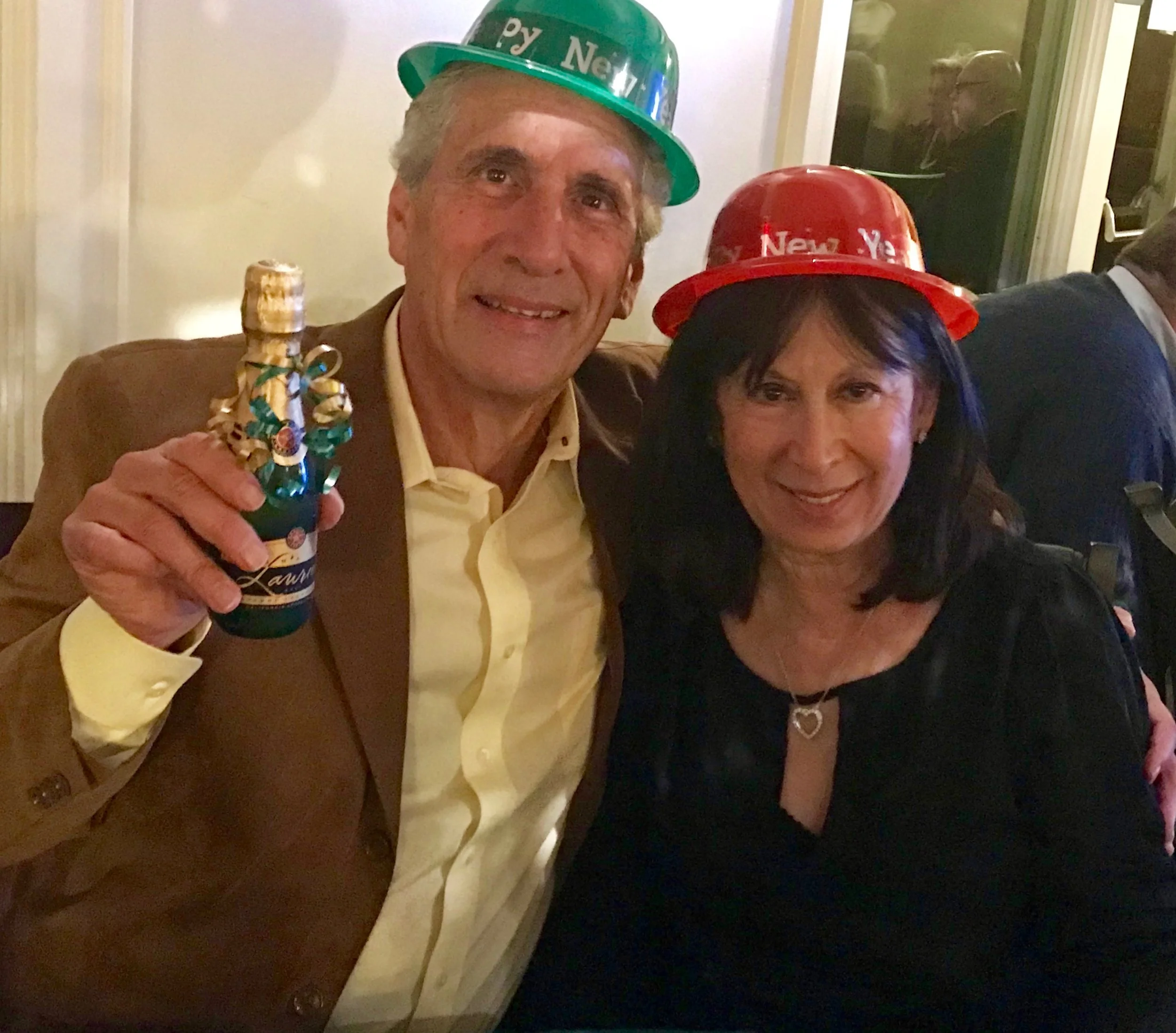 Cecile & Me in Party Hats.jpg