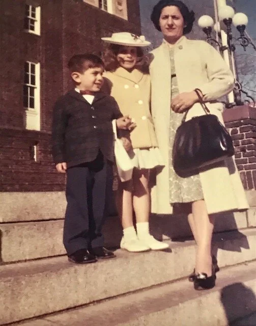 Mike as baby, Josie & Mom.jpg