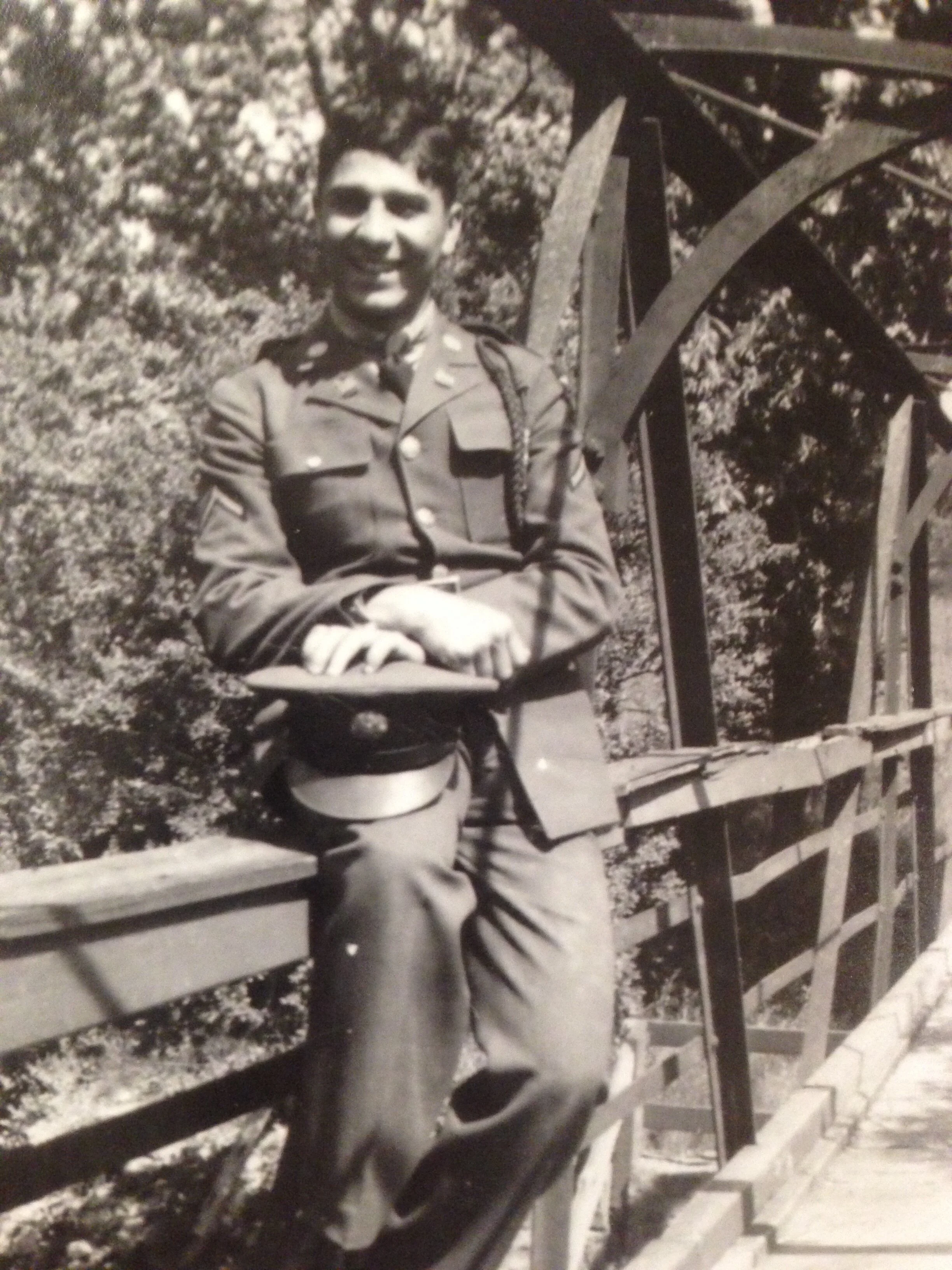 Dad on bridge army, 1935 age 19 copy.JPG