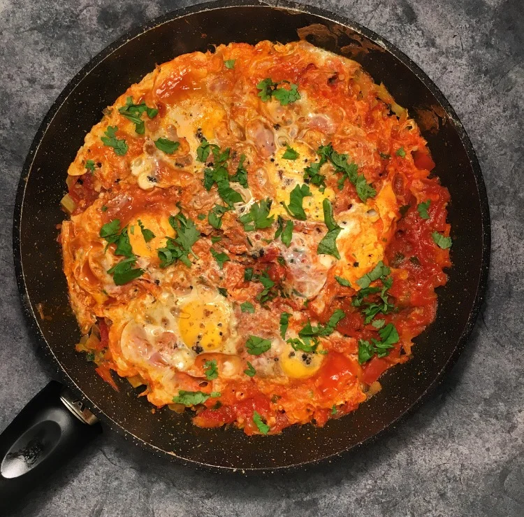 Tomato & Zucchini Baked Eggs