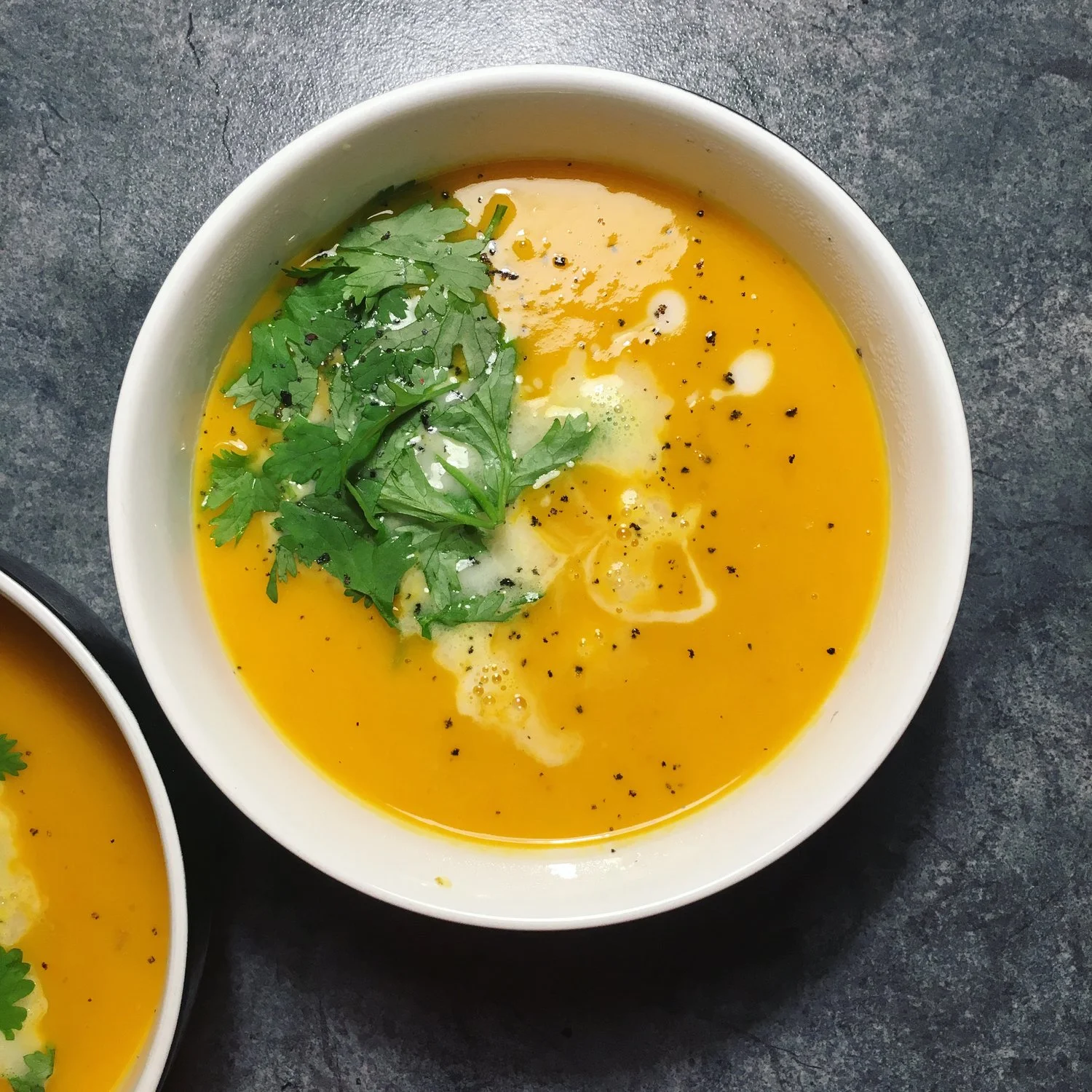Turmeric, Lime & Coconut Pumpkin Soup