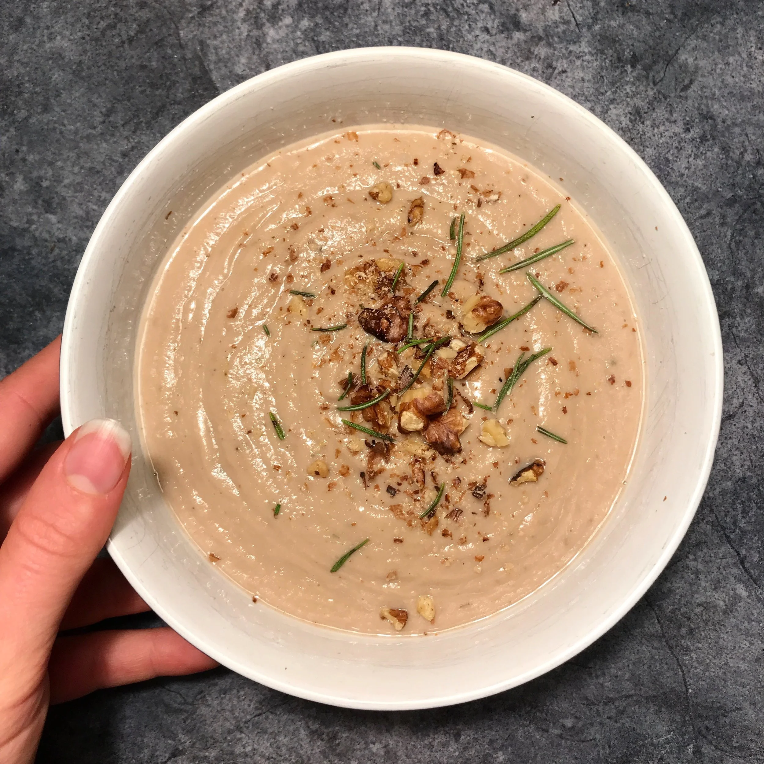 Cauliflower &amp; Rosemary Soup