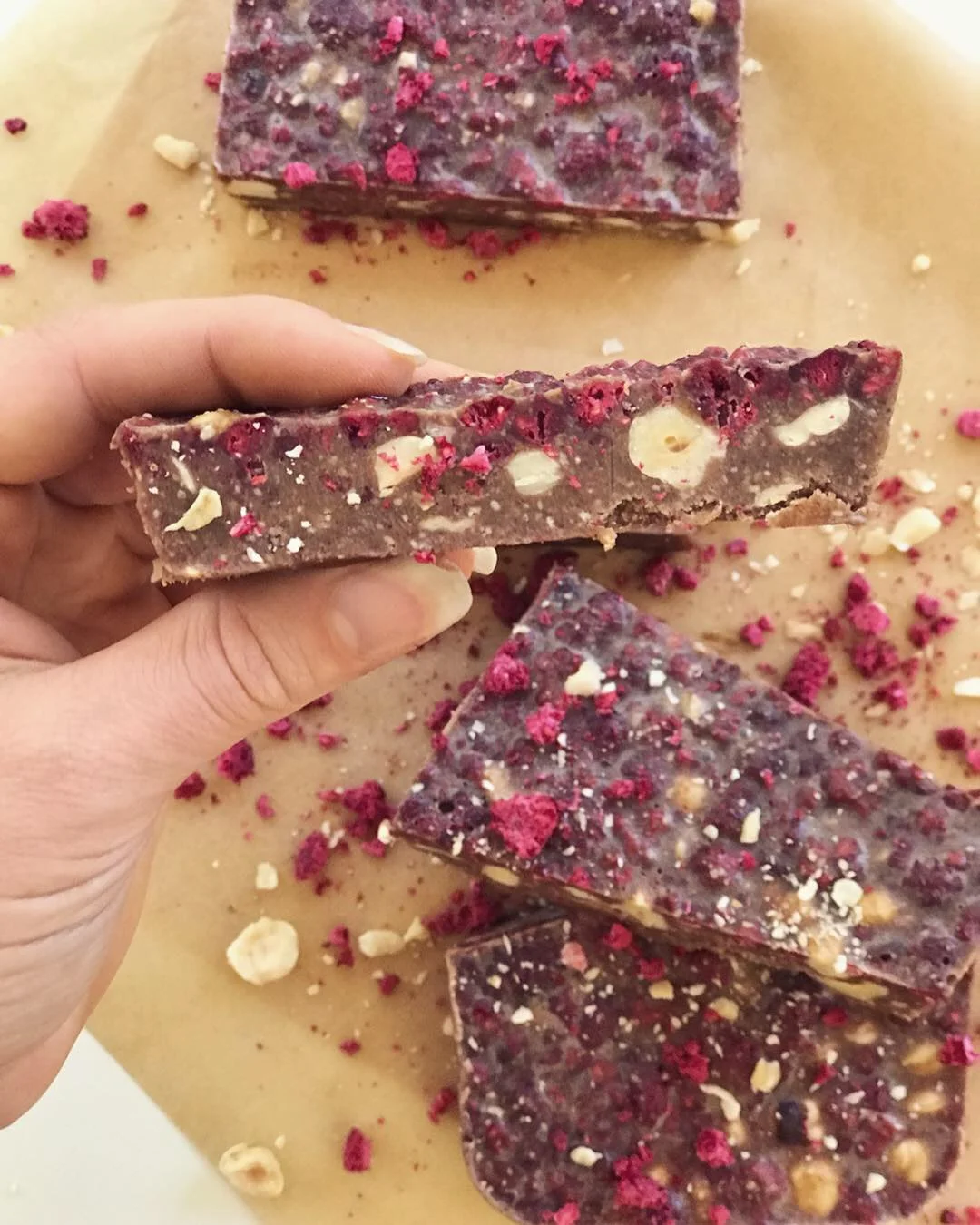 Homemade Hazelnut Chocolate Bar