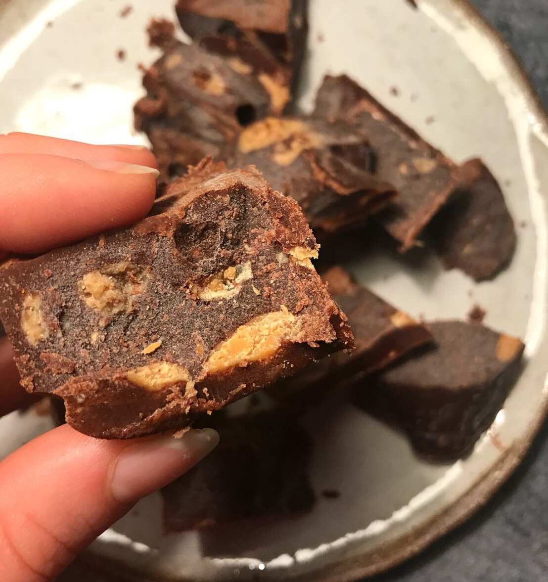 4 Ingredient PB Choc Fudge