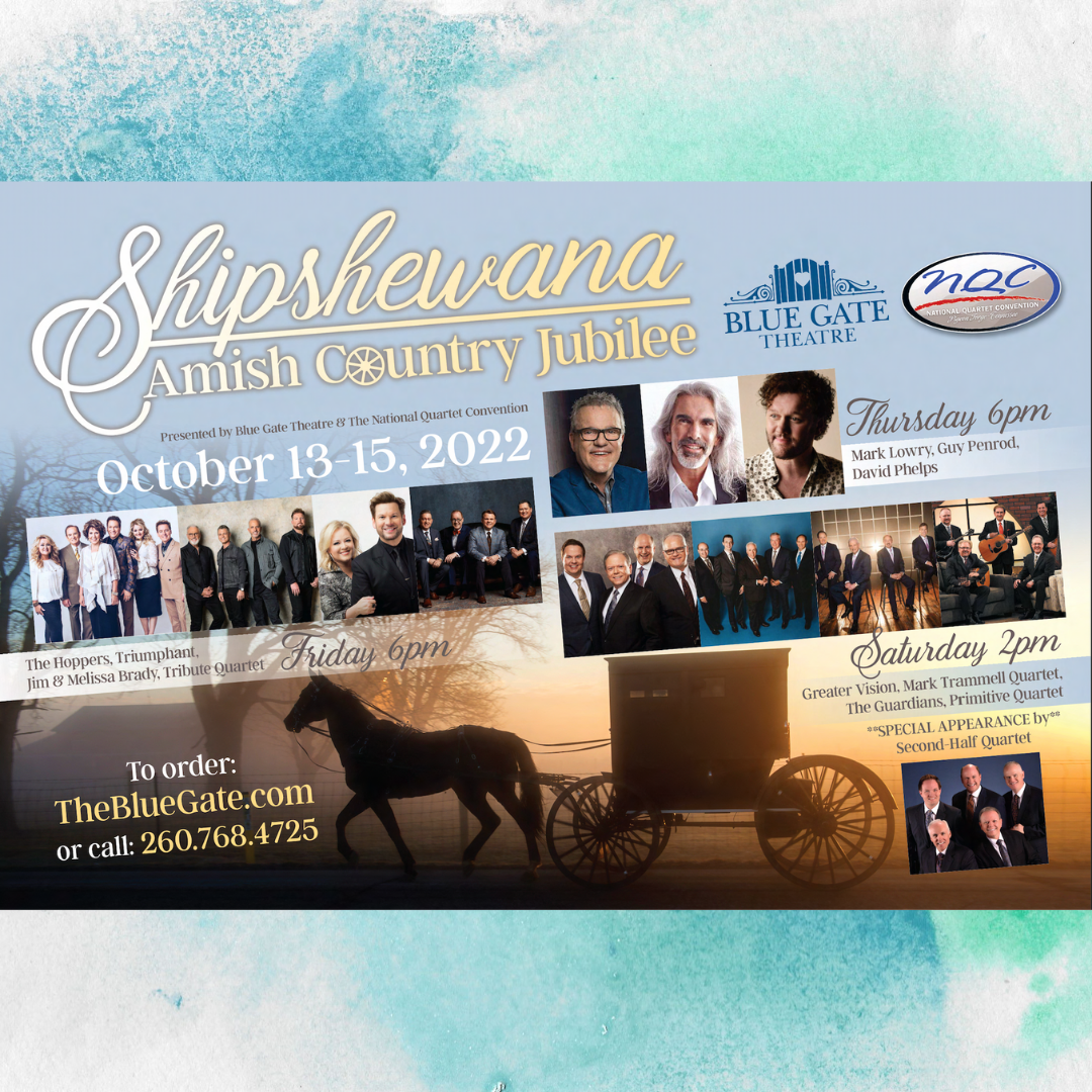 NQC Announces New Event, Shipshewana Amish Country Jubilee, in Partnership with Blue Gate Theatre in Shipshewana, Indiana