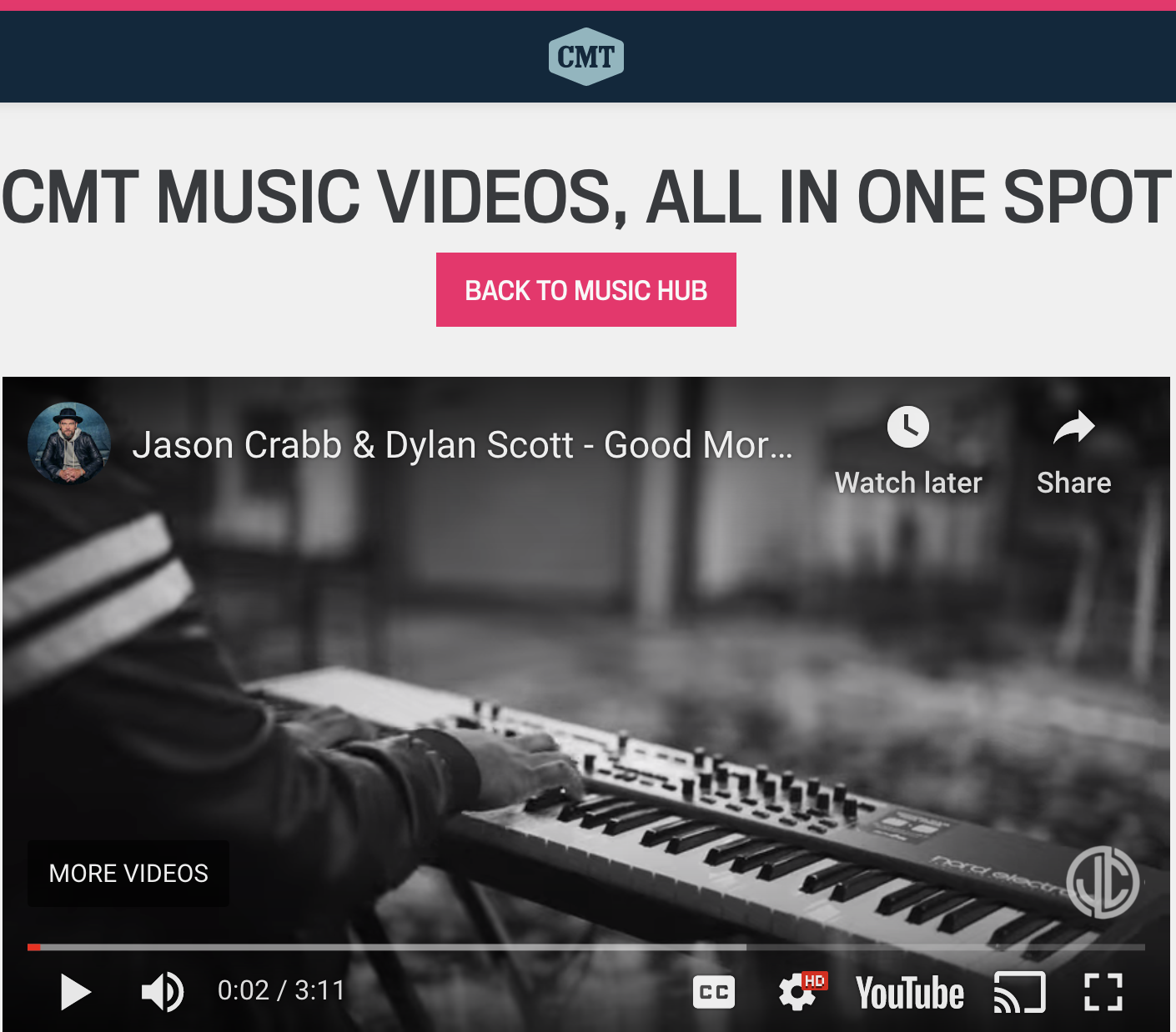 CMT.com Adds Jason Crabb and Dylan Scott's "Good Morning Mercy" Video