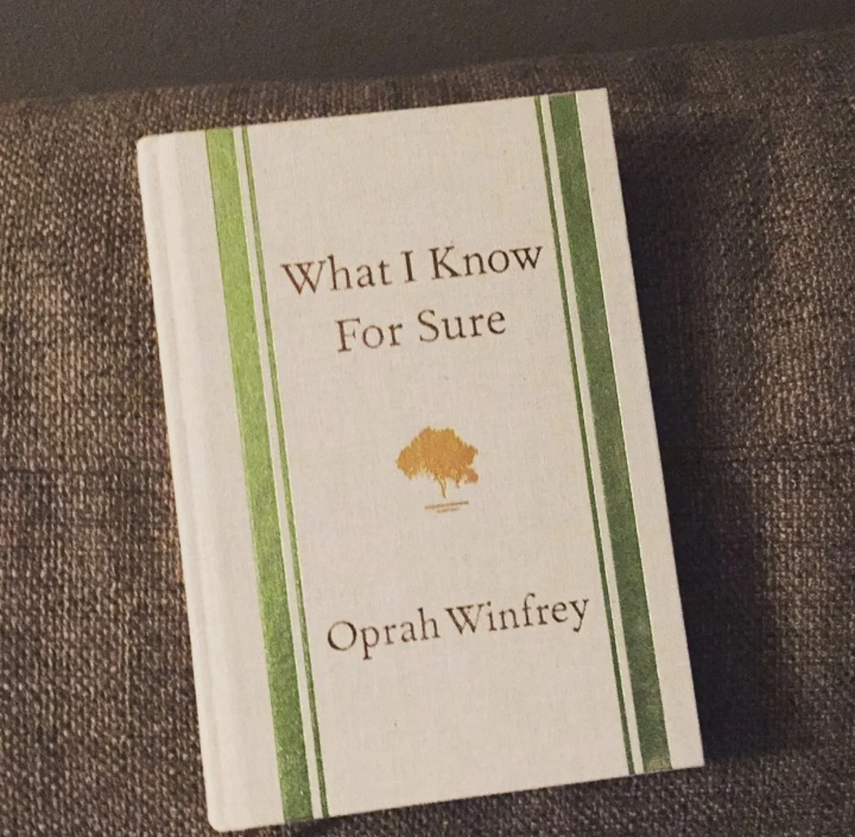 What I know For Sure - By Oprah Winfrey: I was craving some inspiration from people that have been able to change the world and when Oprah comes up randomly 3 times in 2 days you listen to the universe and read her book! Easy read and I mean...it's Oprah, how could you go wrong?