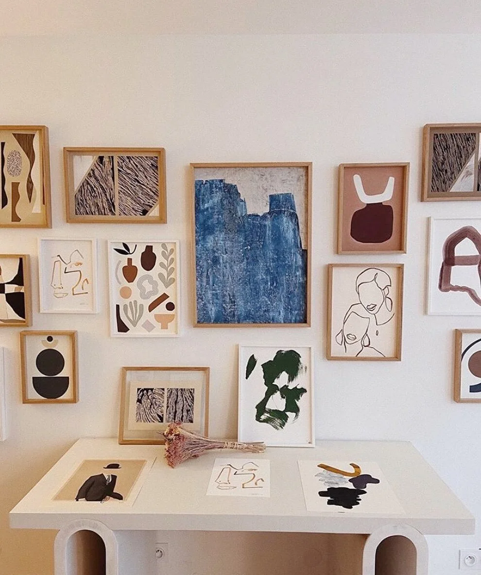 &rsquo;Gathering&rsquo; hanging in good company at @studio.miracolo pop-up exhibition at @ameliemaisondart Paris 💙!

📷 @sacree_frangine