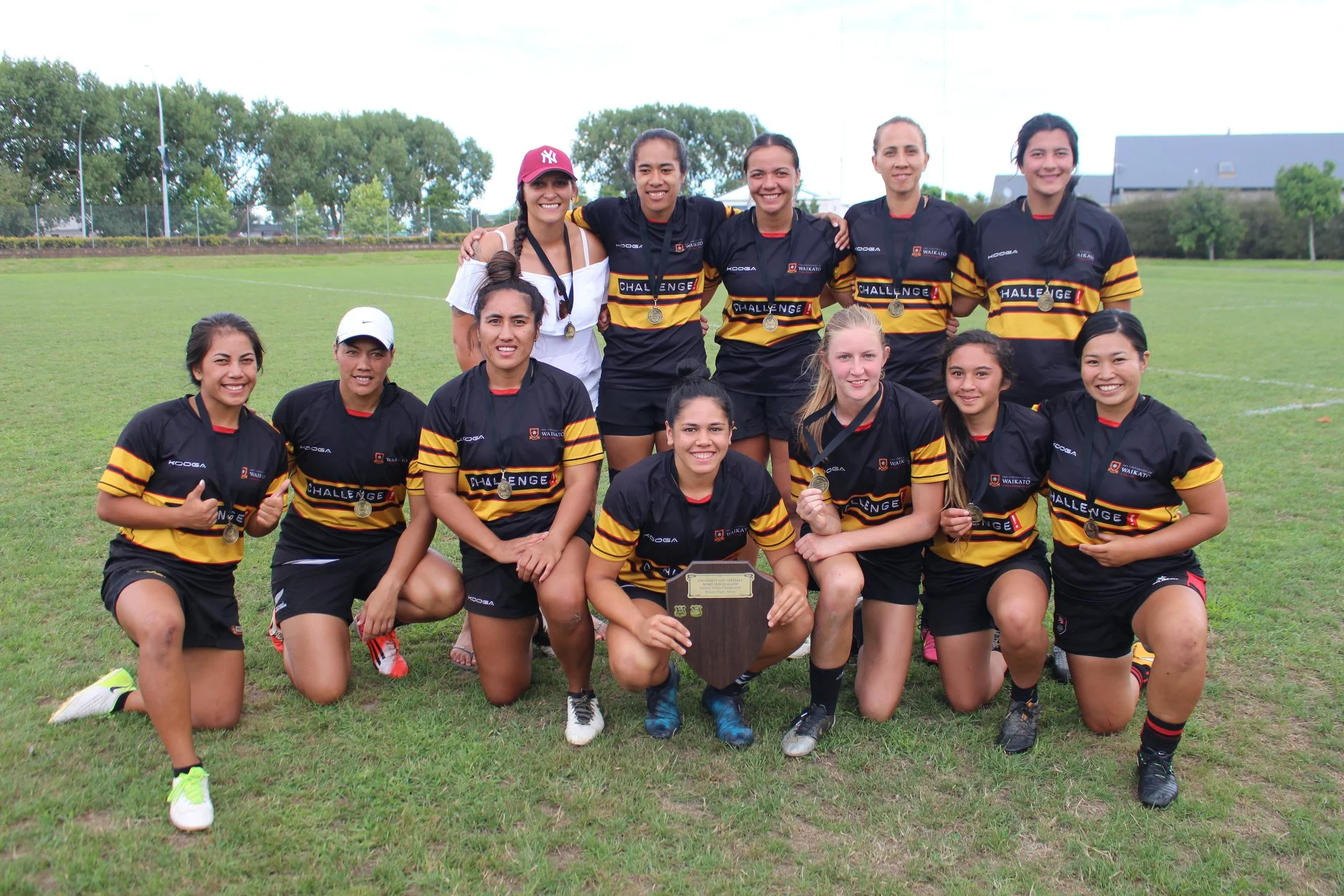 Winners are grinners. Photo credit: Sport - University of Waikato, Facebook