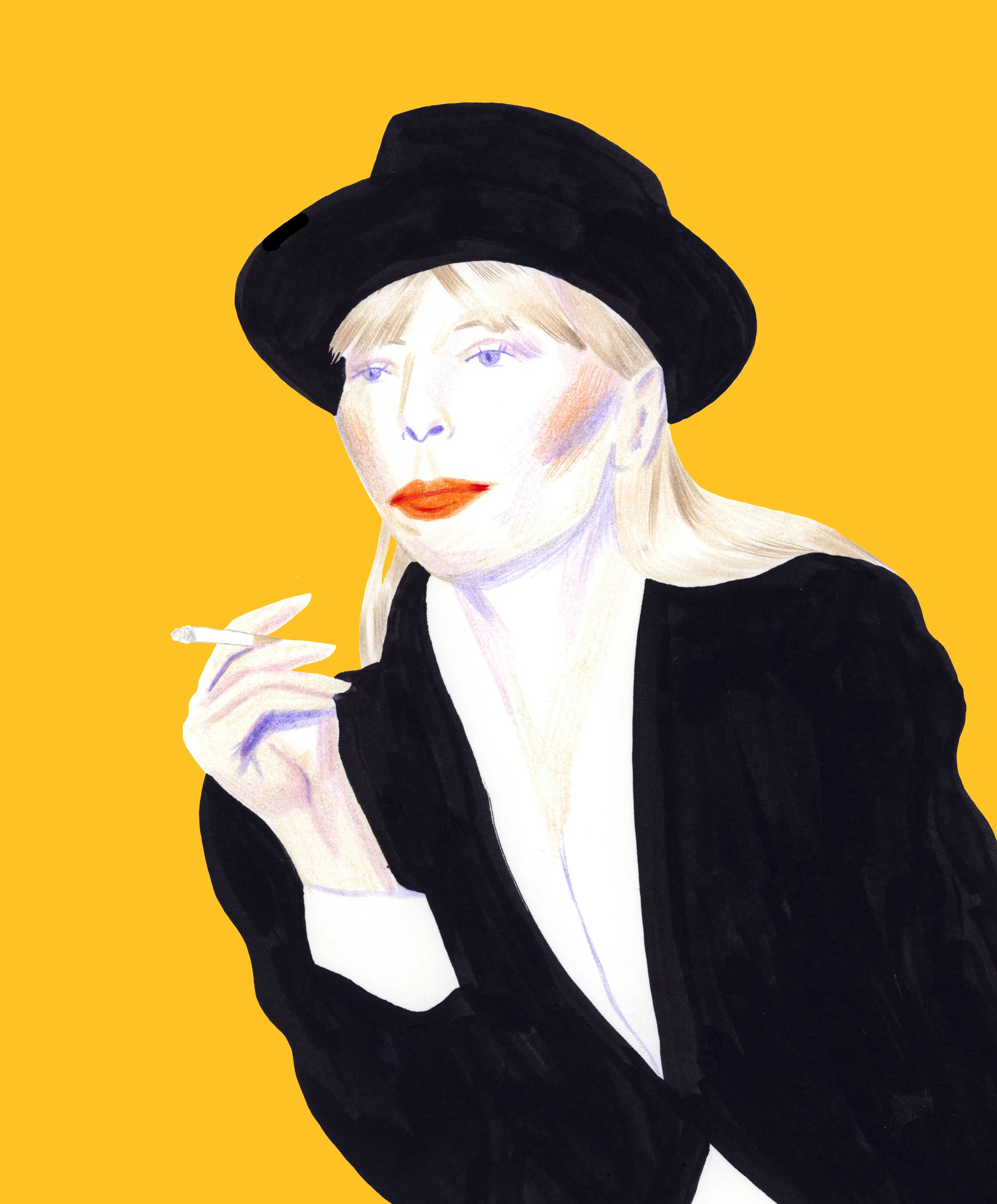 Joni Mitchell personal portrait