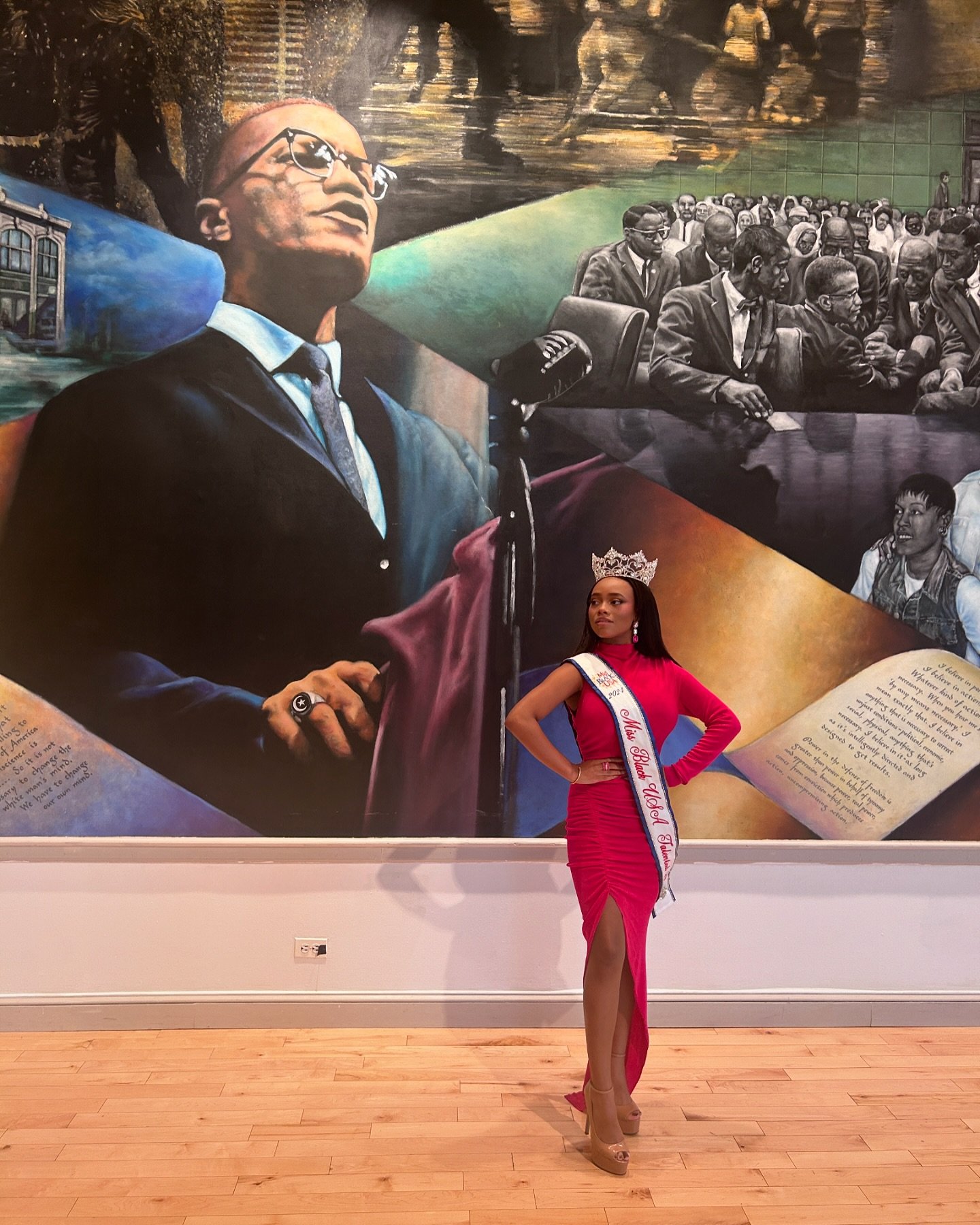Past leaders embarked on difficult roads to embrace beautiful destinations for the future - 2024 Miss Black USA Talented Teen 

Our private tour in the Malcom X &amp; Dr. Betty Shabazz Memorial and Educational Center left me in awe from the beautiful