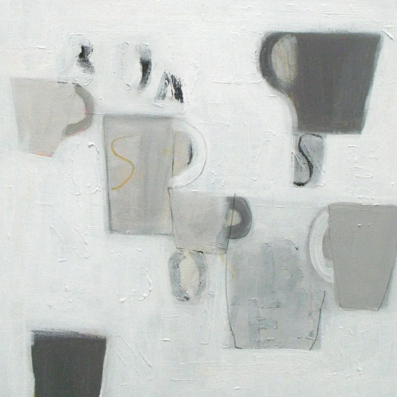 7 grey mugs