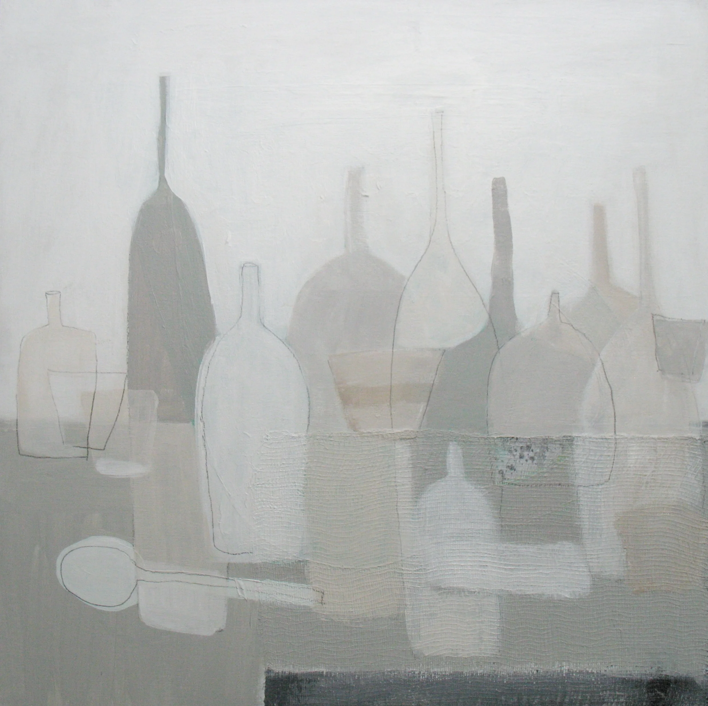 still life with white spoon