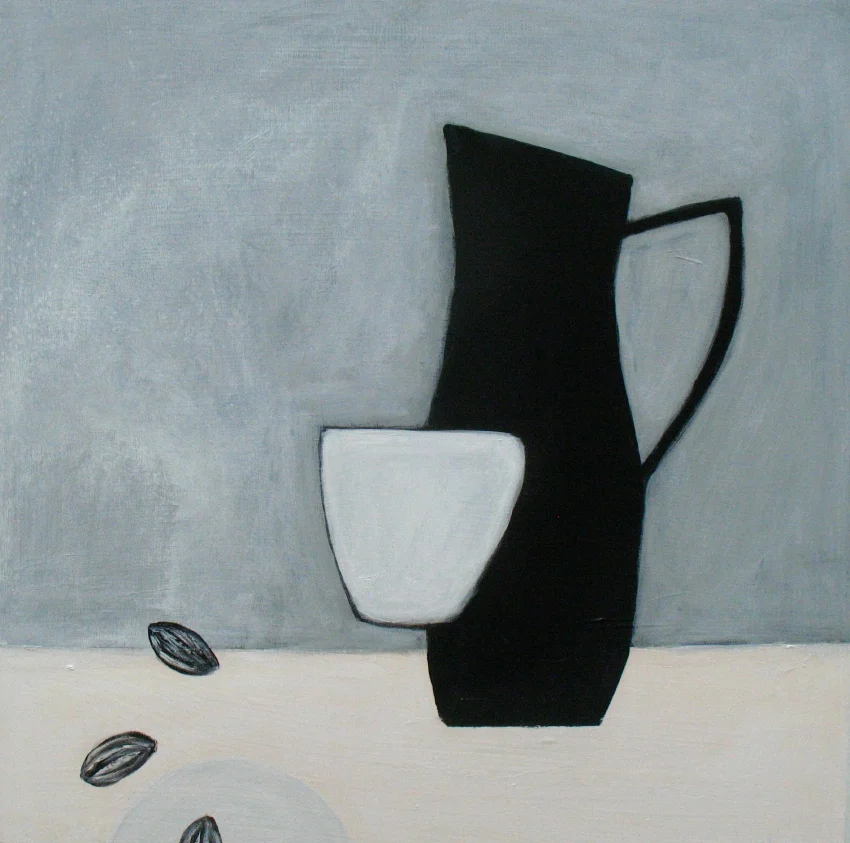Still life with three almonds