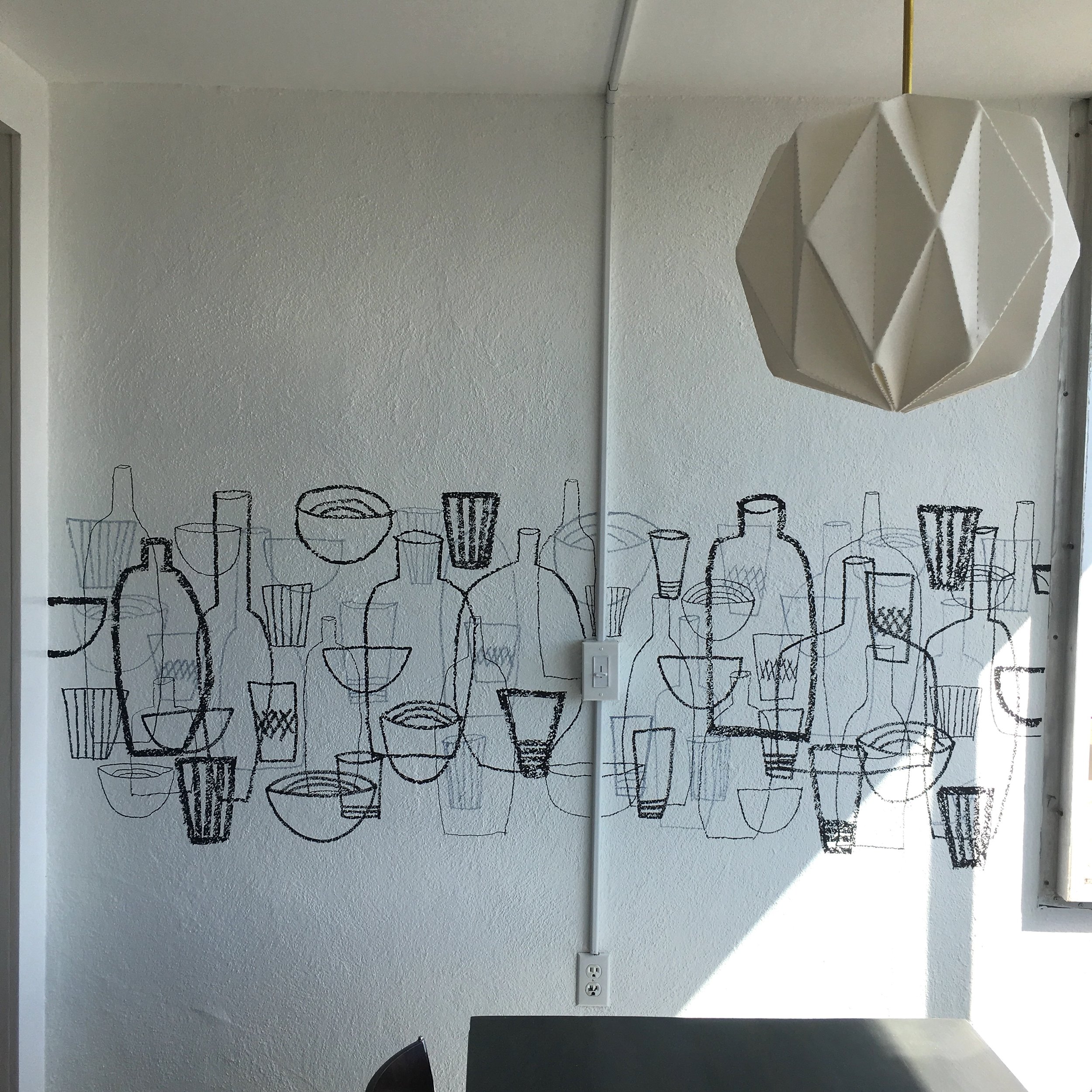 dining room mural