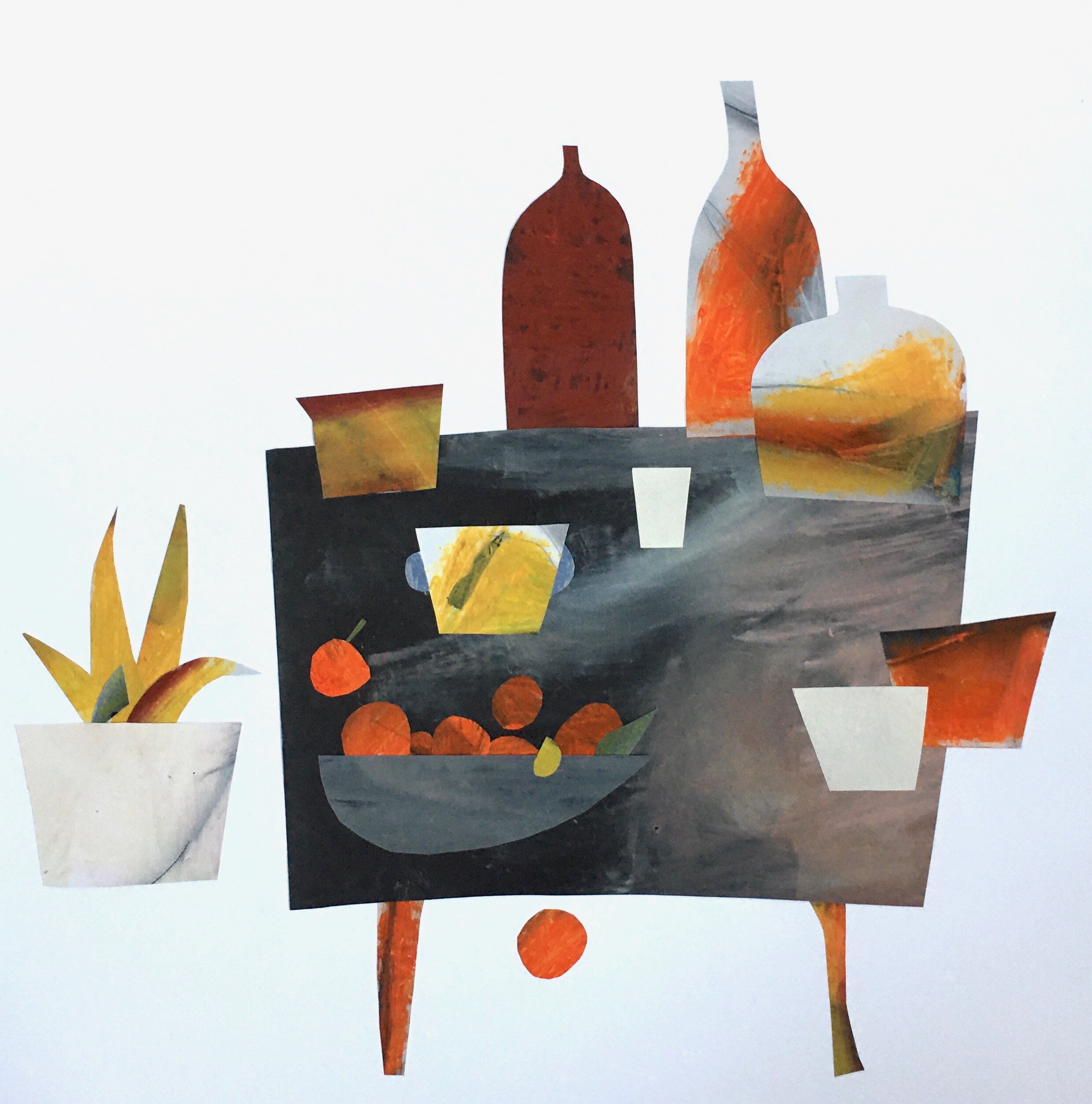 still life with oranges