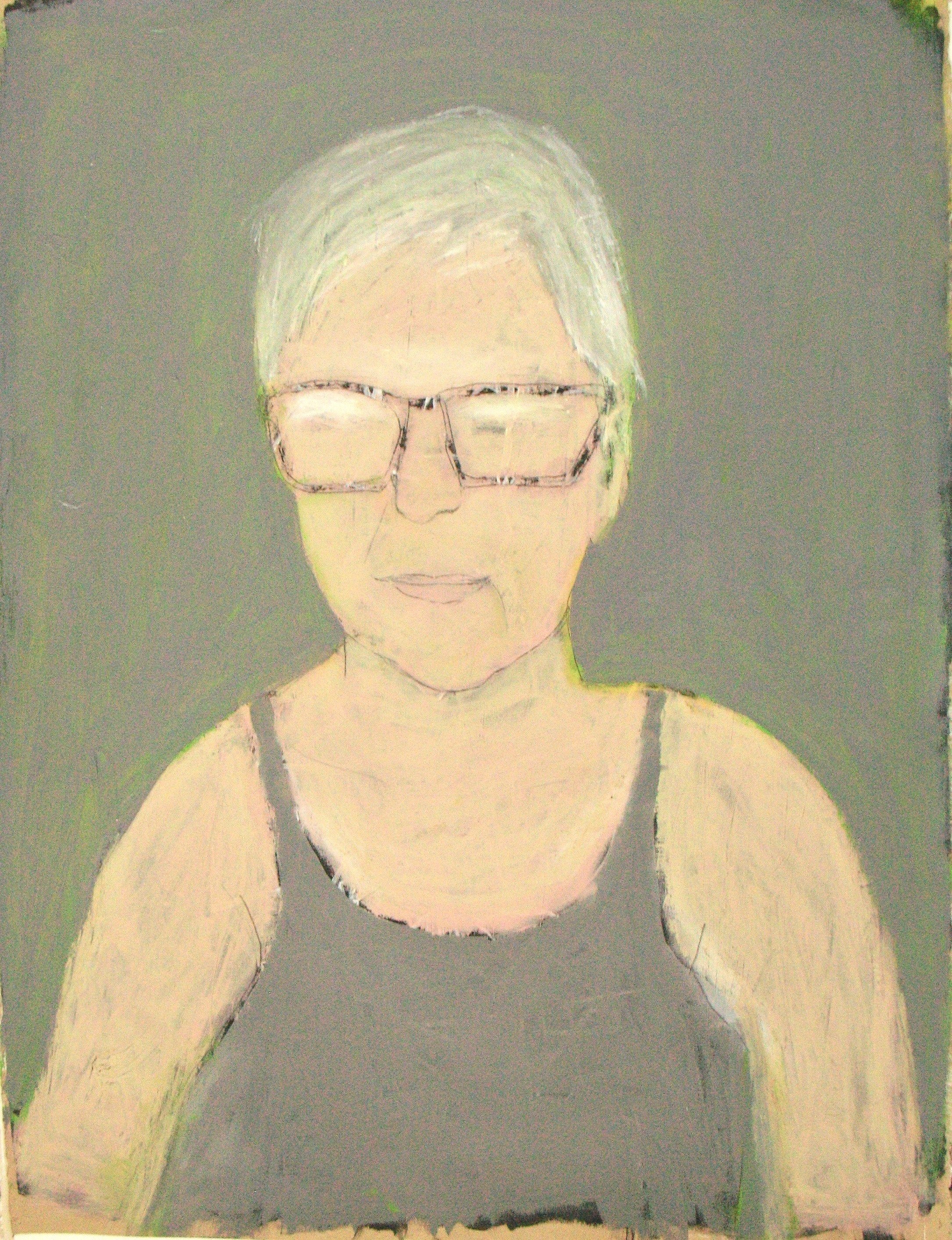 self portrait with glasses