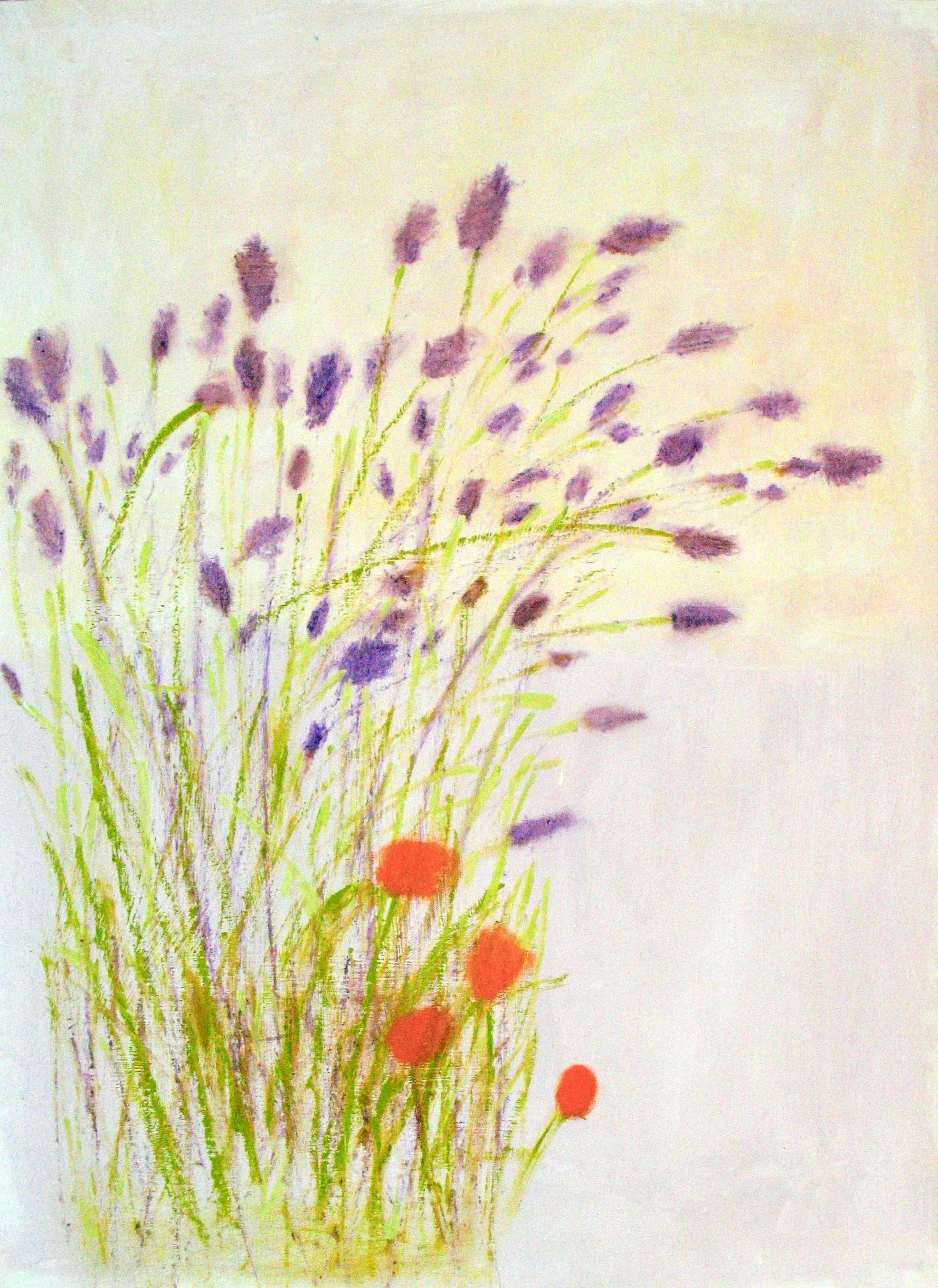 lavender and poppies