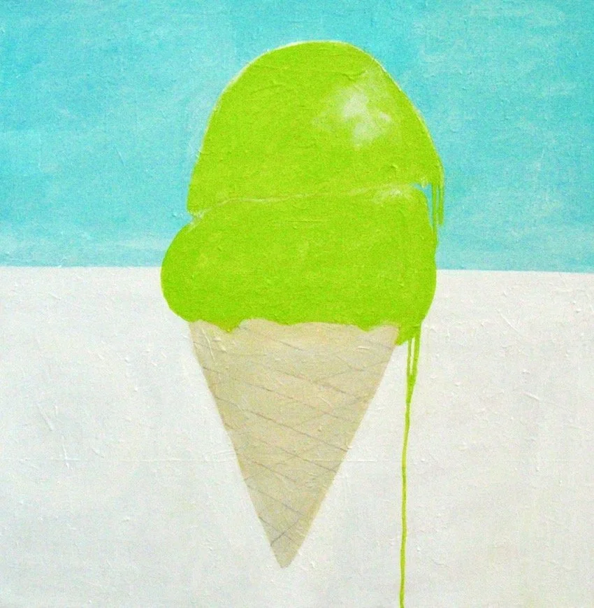 double scoop pistachio