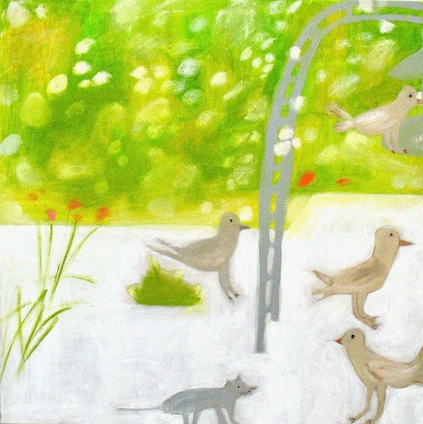 the bird feeder