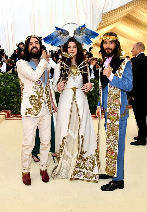 Alessandro Michele, Lana Del Rey and Jared Leto in Gucci